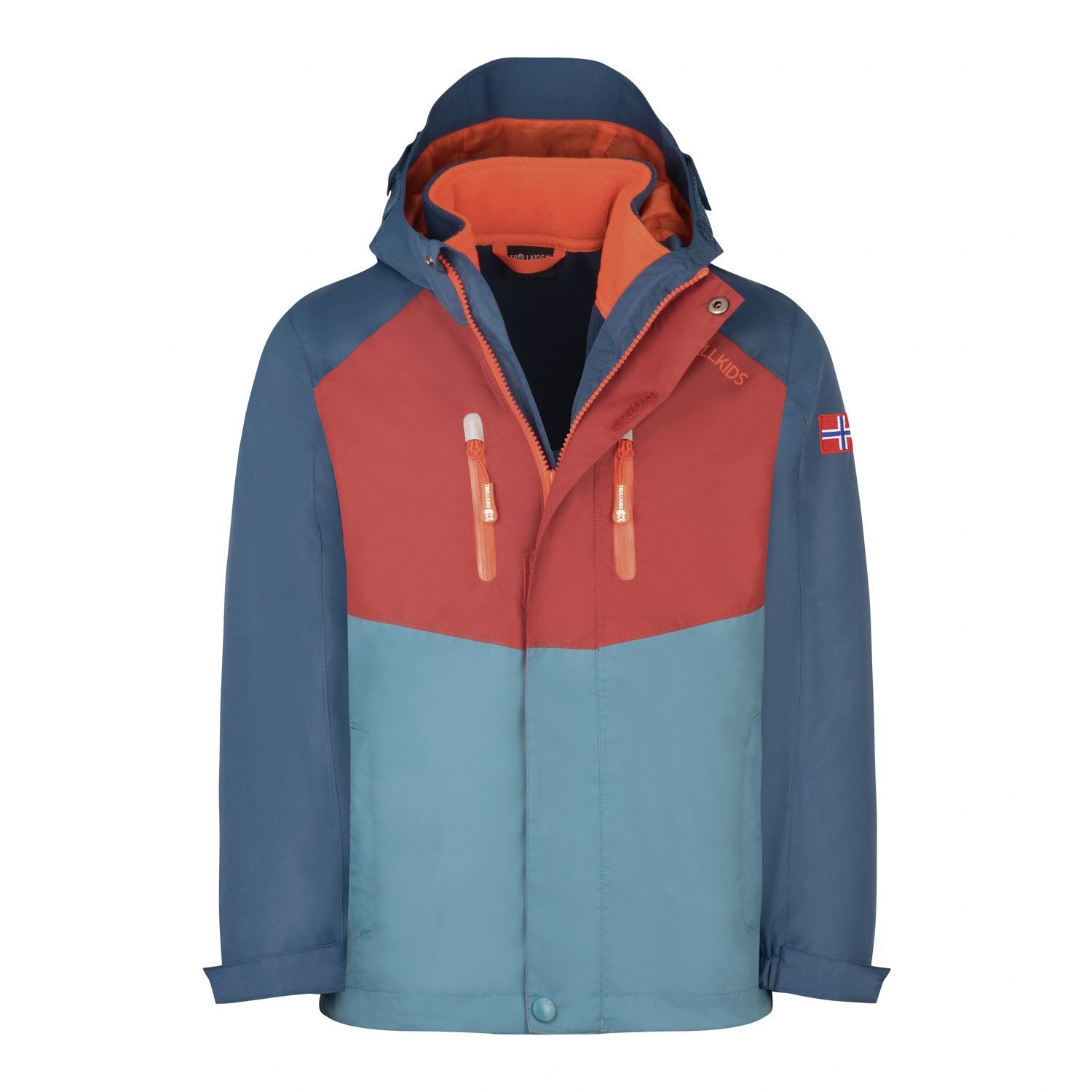 TROLLKIDS 3-in-1-Funktionsjacke Bryggen Wasserdicht