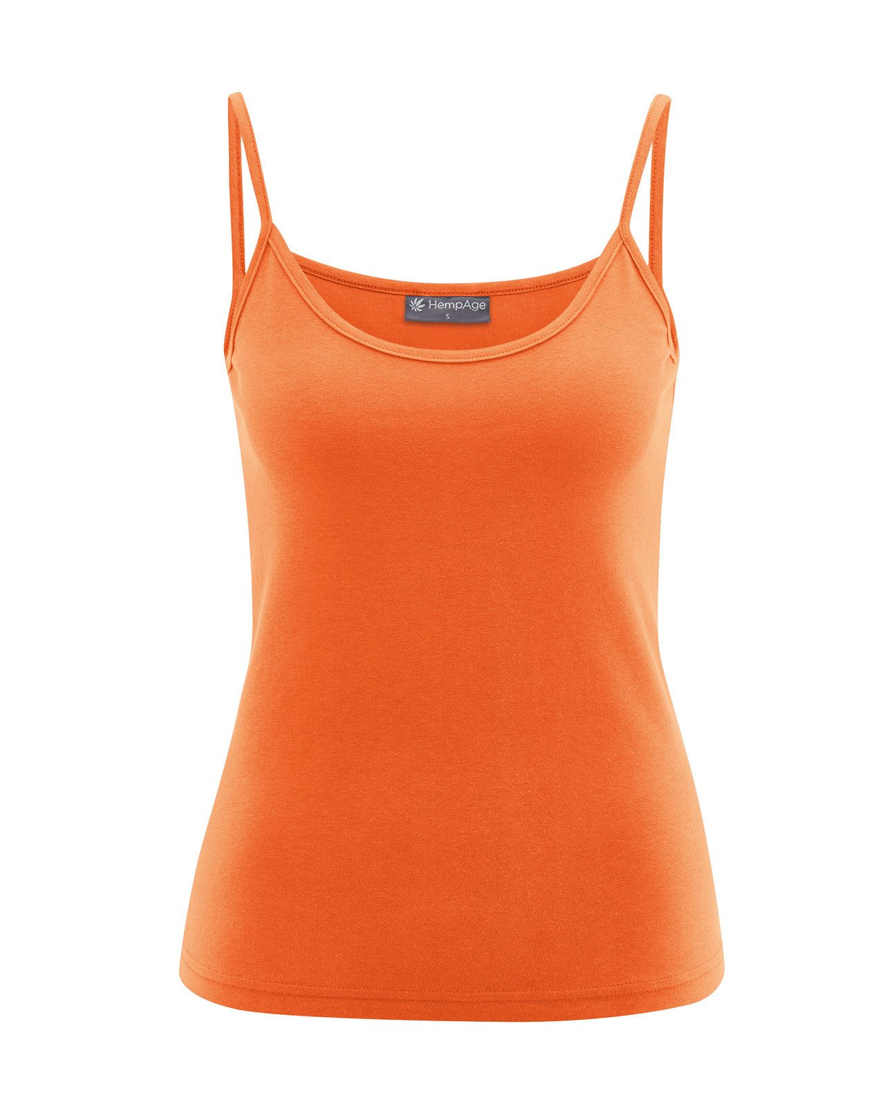 HempAge Shirttop Elastisches Trägertop Hanf/Biobaumwolle Slim Fit