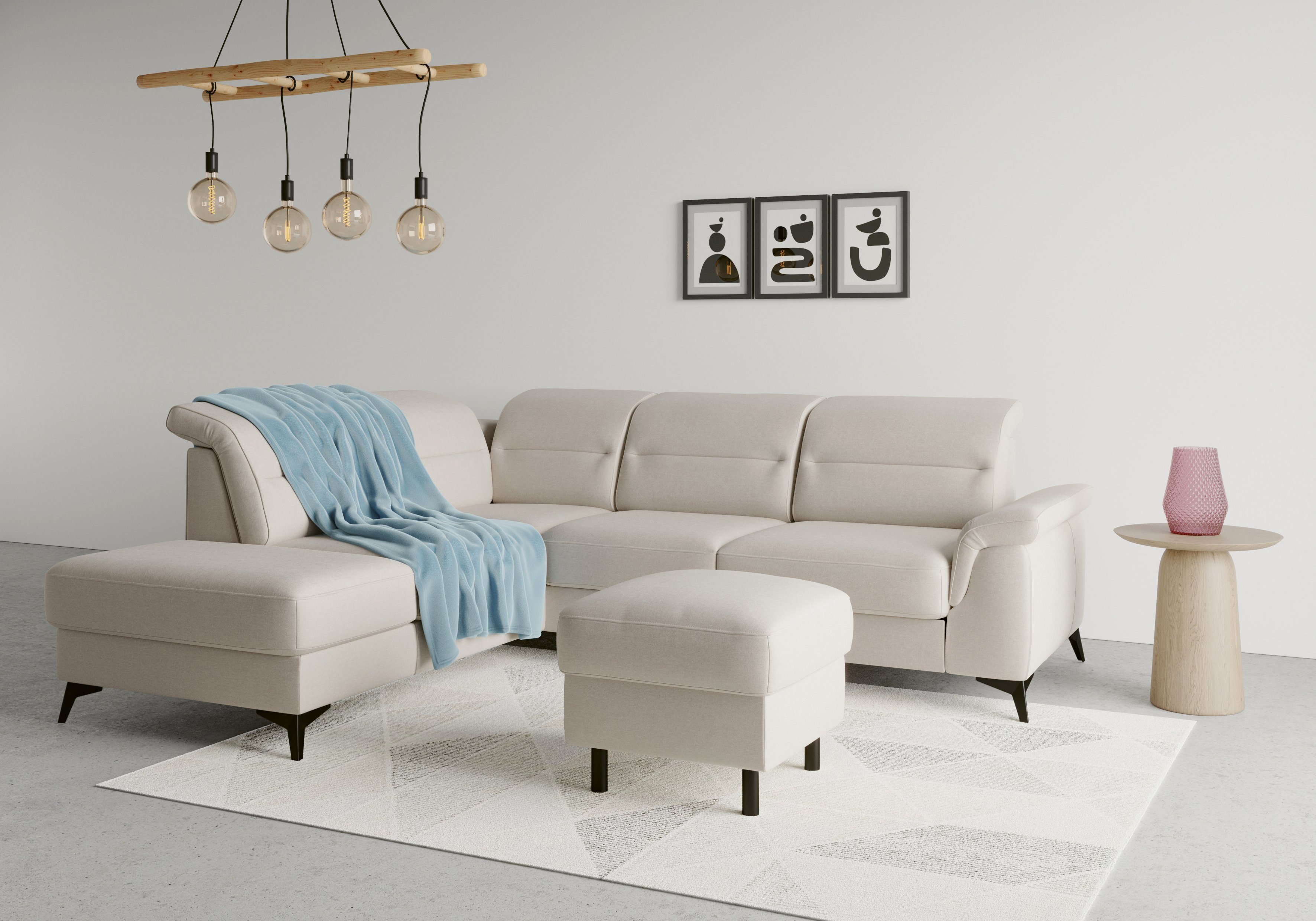 mit Ecksofa Armteilfunktion optional mit mane, sit&more Sinatra, Kopfteilverstellung und