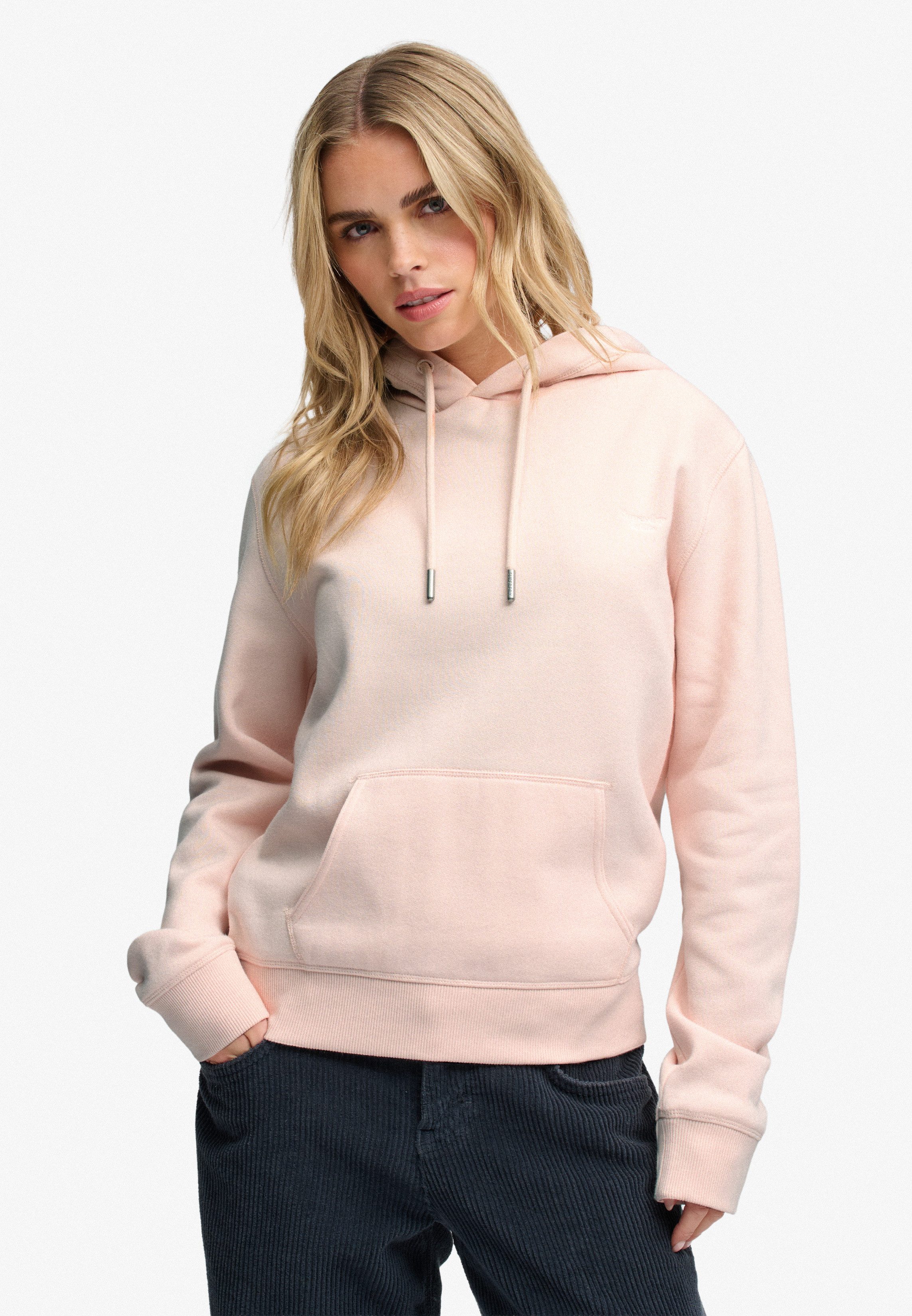 Superdry Kapuzensweatshirt SIGNATURE EMB HOOD Baumwollmischung, relaxed fit