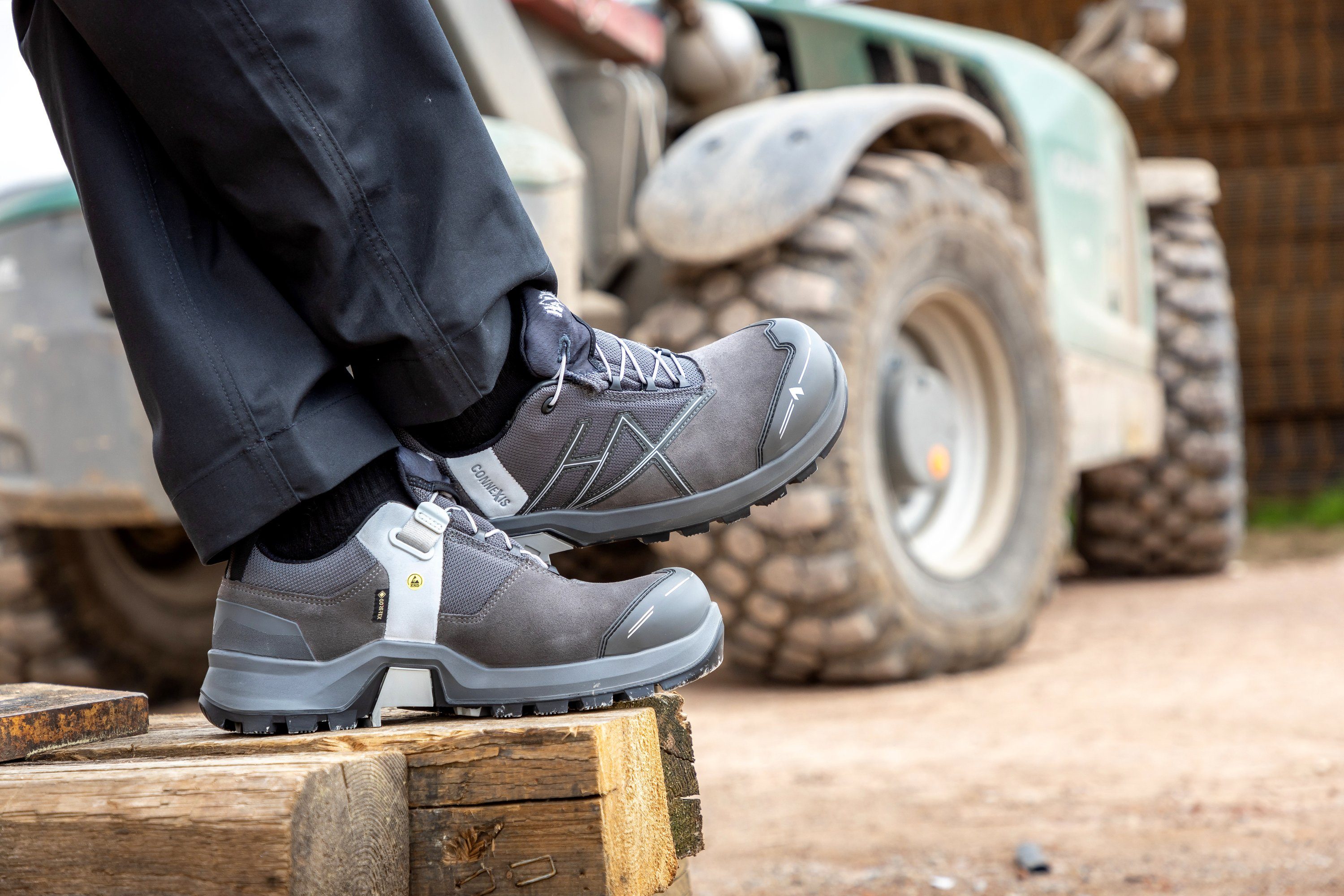 haix Haix CONNEXIS Safety+ GTX low grau/silber Sicherheitsschuh – Bild 3 von 5