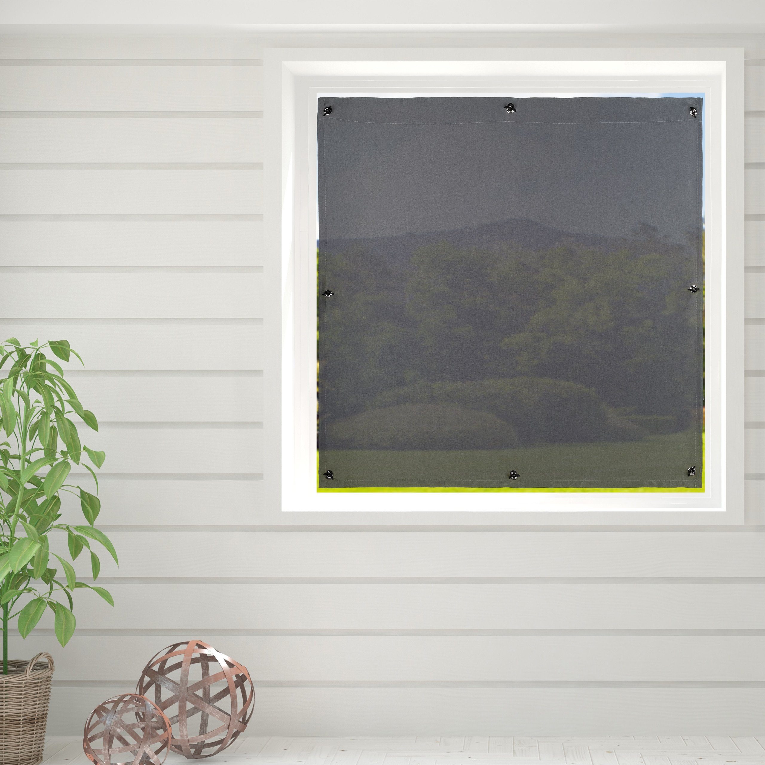 Sonnenschutz-Fensterfolie 4 x Fenster Verdunkelung 100 x 100 cm