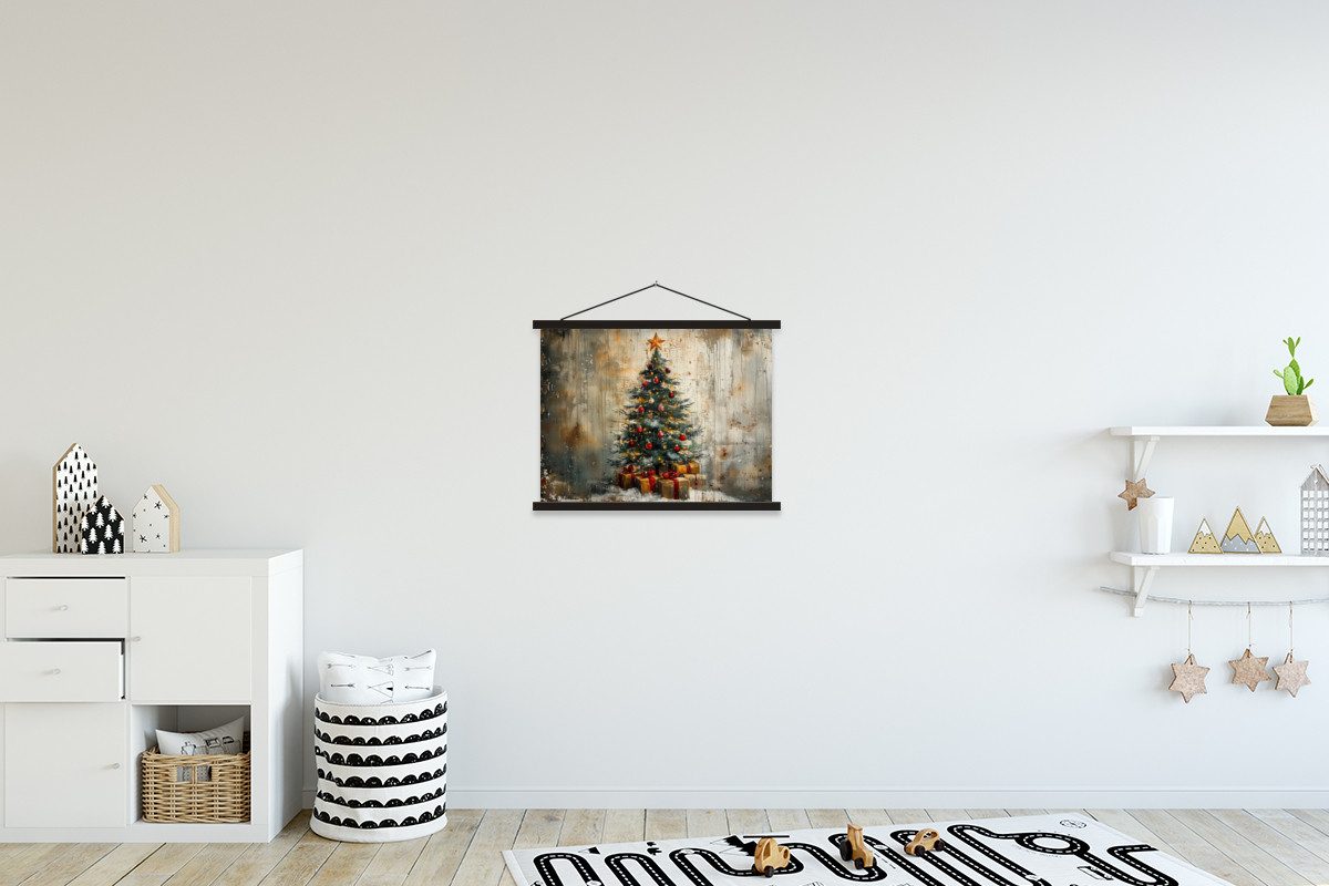 MuchoWow Poster Weihnachtsbaum - Vintage - Weihnachten - Geschenk, (1 St), günstig online kaufen