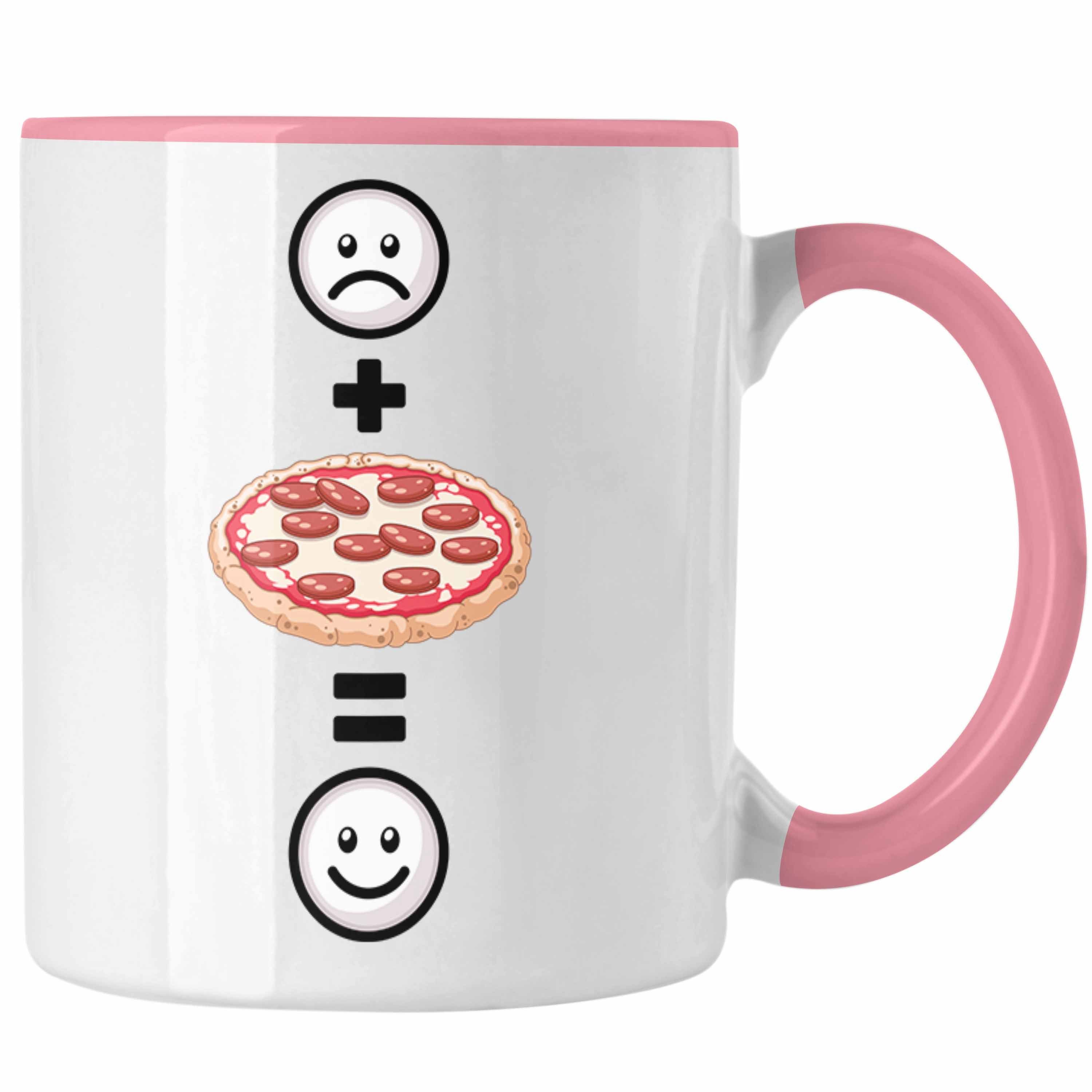 Trendation Tasse Pizza Tasse Geschenk für Pizzabäcker, Pizzaliebhaber Lustige Geschenki Rosa