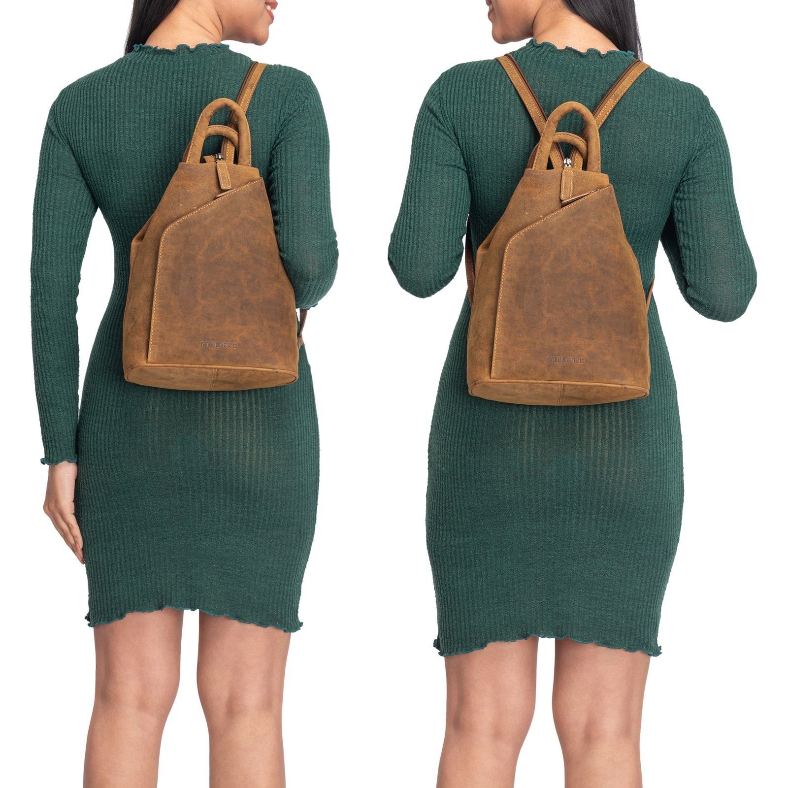 STILORD Cityrucksack "Minou" Leder Sling Bag günstig online kaufen
