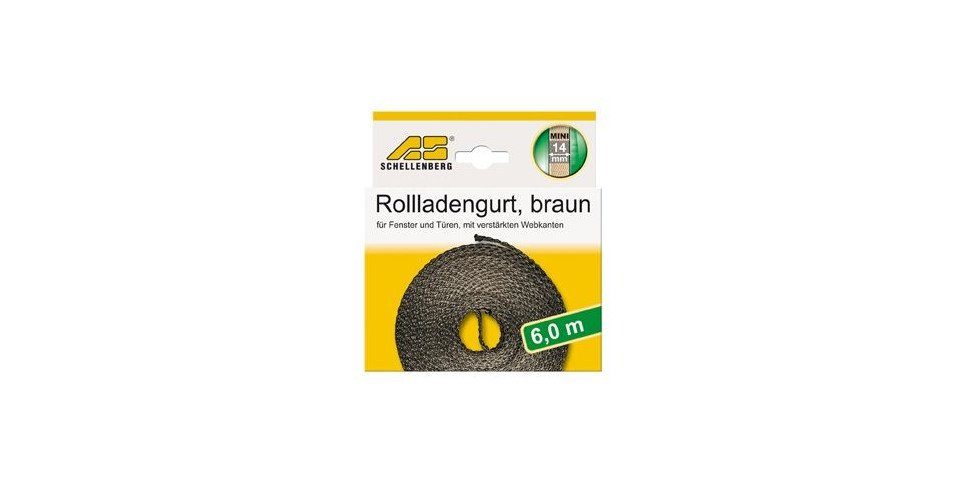 SCHELLENBERG Schellenberg Rollladengurt braun Breite 14 mm - Rollladengurt
