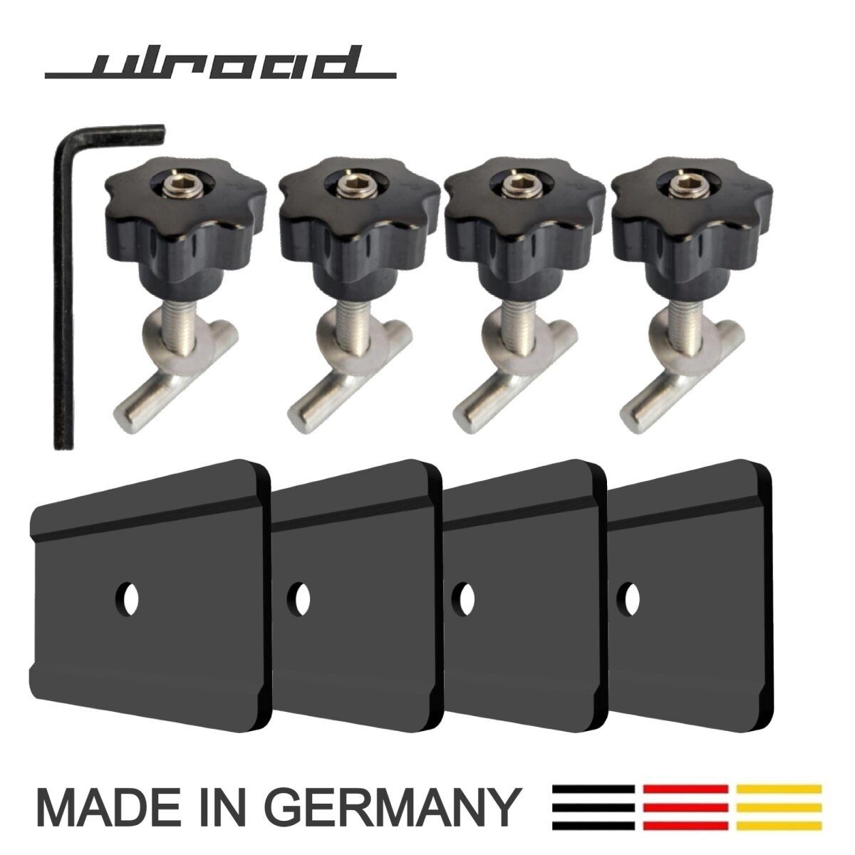 ULROAD Ladekantenschutz Schrauben Führungsschiene Rail für VW T5 T6 Multivan Multiflexboard, Zubehör für VW Multivan T5, VW Multivan T6, etc., Auto Zubehör Camper Bus für Bully Bulli