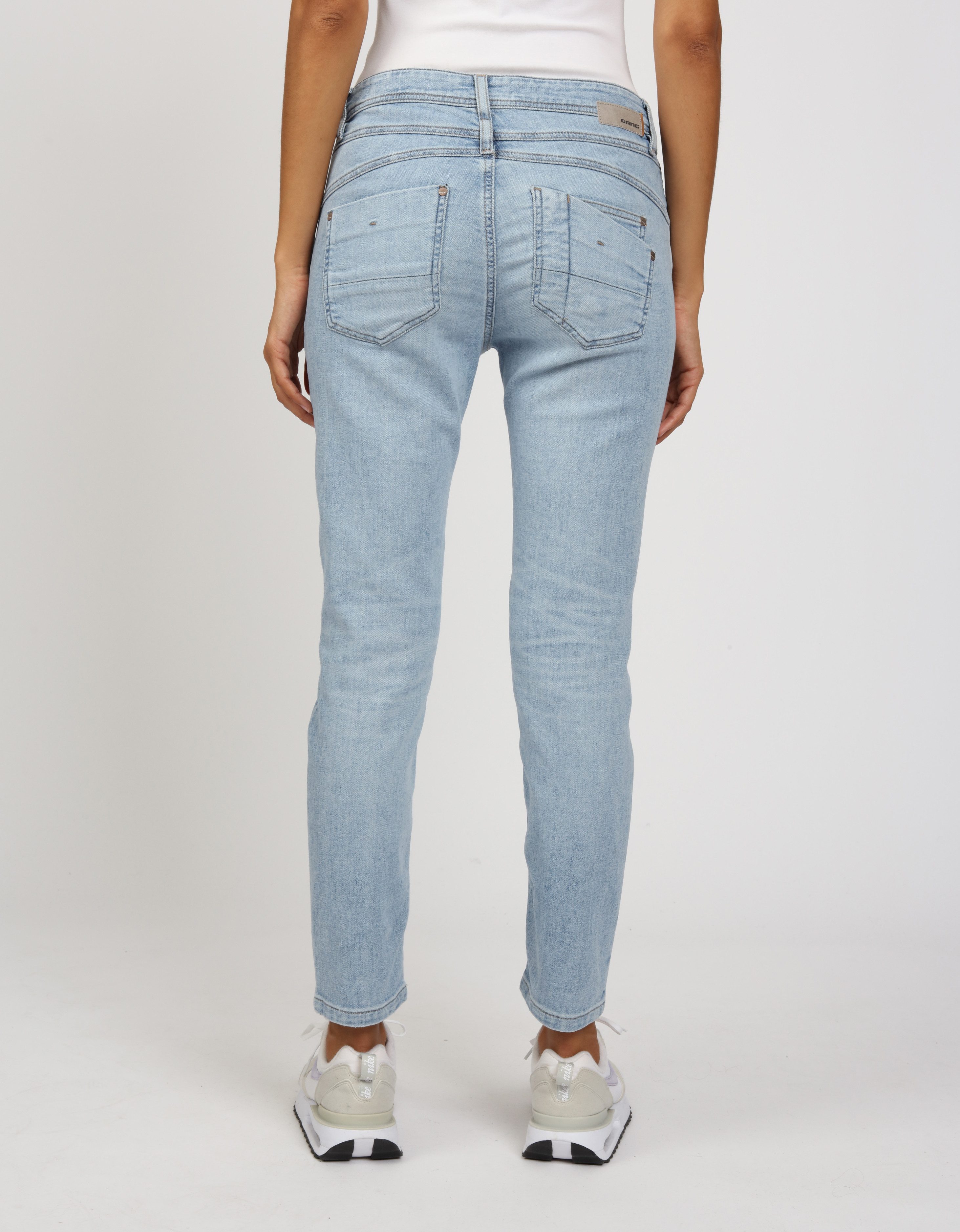 GANG Relax-fit-Jeans 94AMELIE CROPPED aus robustem Gabardine Stretch günstig online kaufen