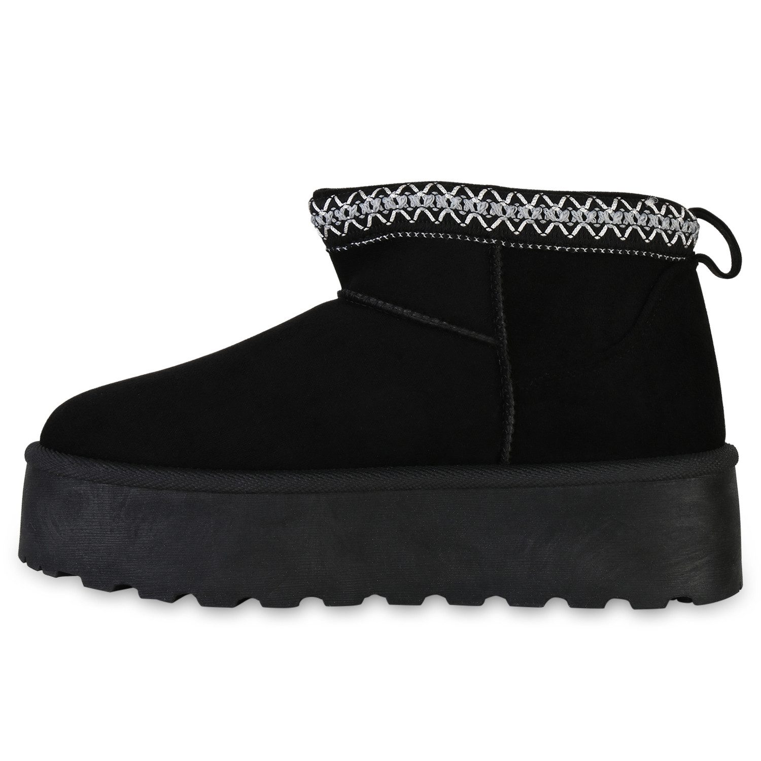 VAN HILL 841461 Winterstiefelette Damen Warm Gefütterte Winter Boots Stiefe günstig online kaufen