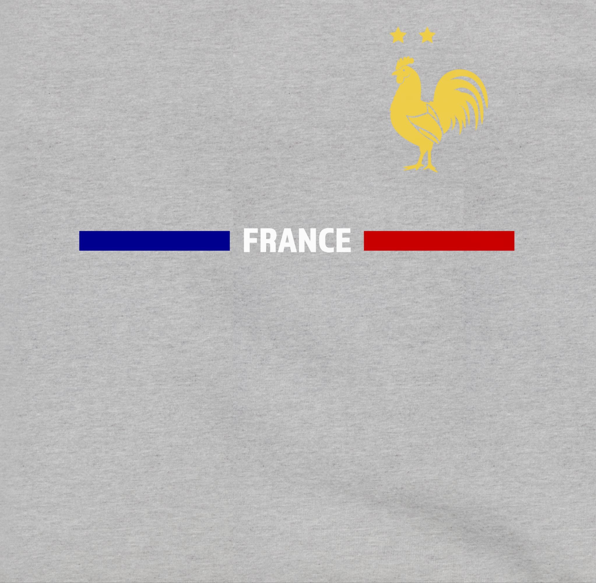 Shirtracer Hoodie Frankreich Trikot Wappen, France mit Stolz, Französisches Fan-Motiv 2024 Fussball EM Fanartikel