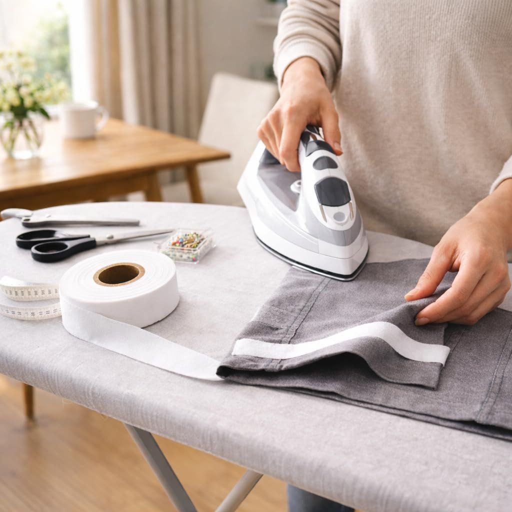 Everhomely® Versteifungsband 1x Saumband zum Auf Bügeln - 30 Meter & 60 GSM - Nähen Nähzubehör, Bügeln, (Packung, 1-St., 1 Stück), Waschfest