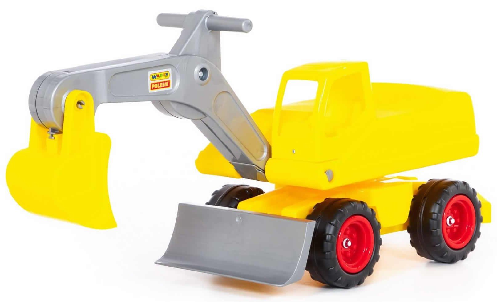 Spielzeug-Aufsitzbagger MEGA-Bagger Sitzbagger bis 80 kg 84 cm