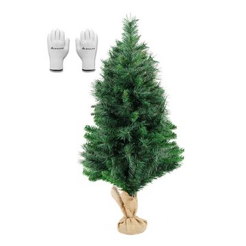 Salcar Künstlicher Weihnachtsbaum Mini Weihnachtsbaum klein Tannenbaum Künstlich Christbaum Weihnachten, 90cm mit 108 Spitzen