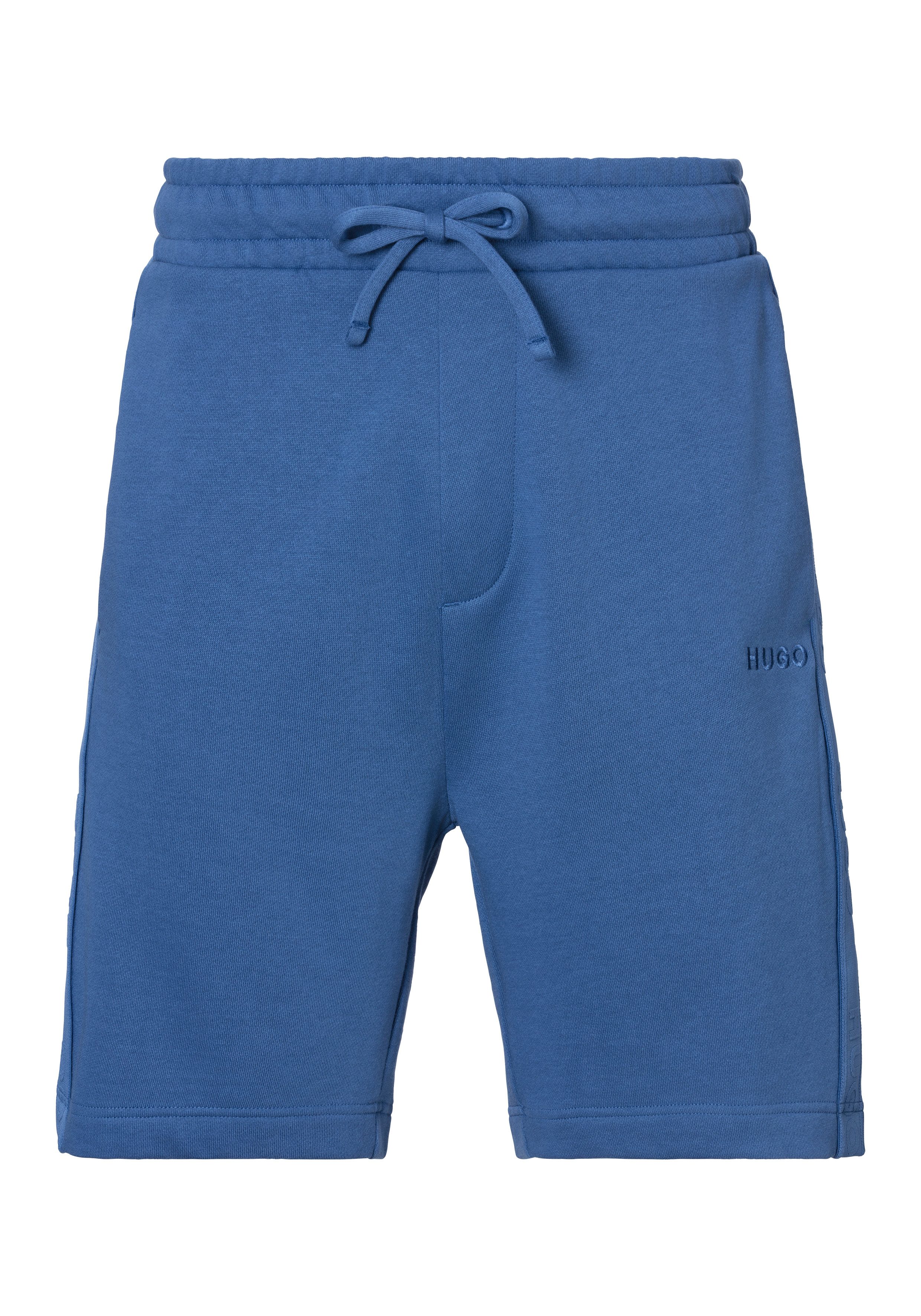 HUGO Sweatshorts mit seitlichen Kontraststreifen günstig online kaufen