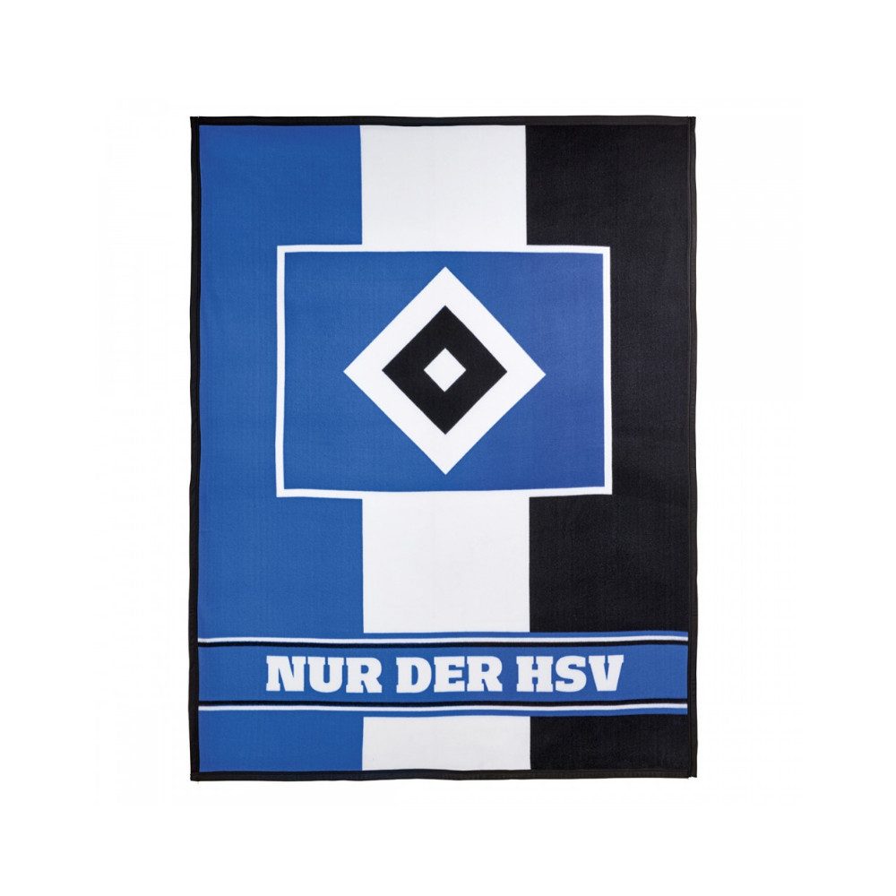 VertriebsArena GmbH Tagesdecke HSV Fleecedecke Blockstreifen