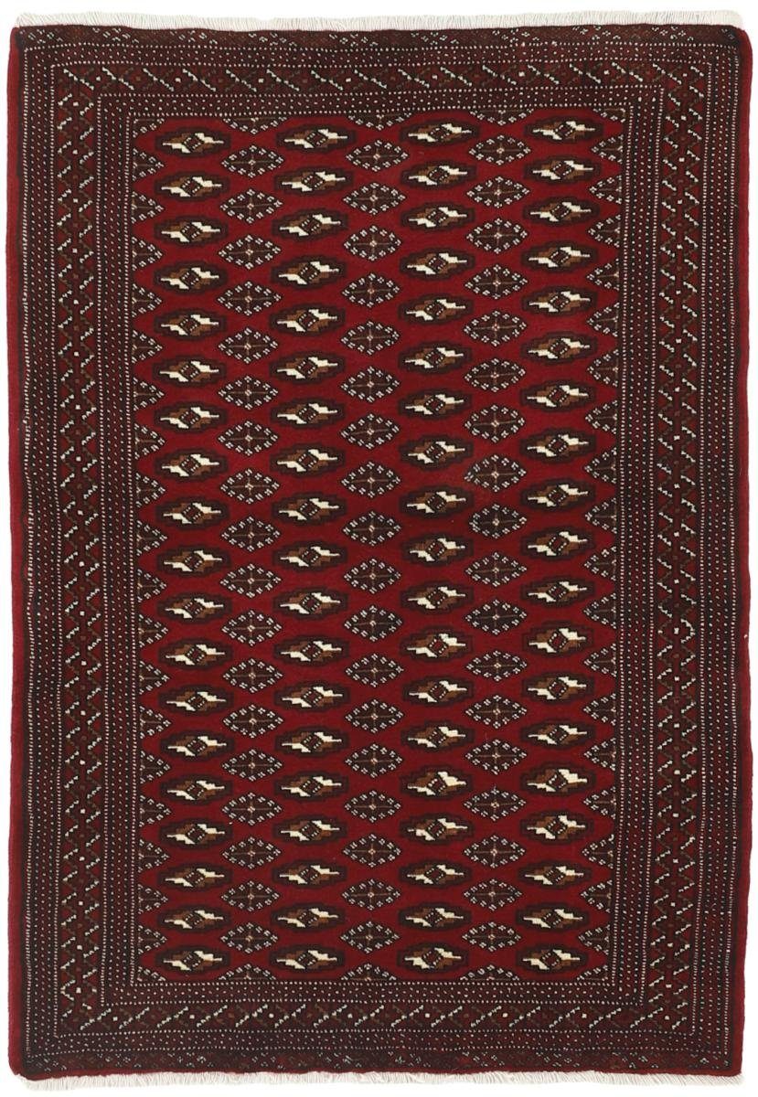 Orientteppich Turkaman 101x142 Handgeknüpfter Orientteppich / Perserteppich, Nain Trading, rechteckig, Höhe: 6 mm
