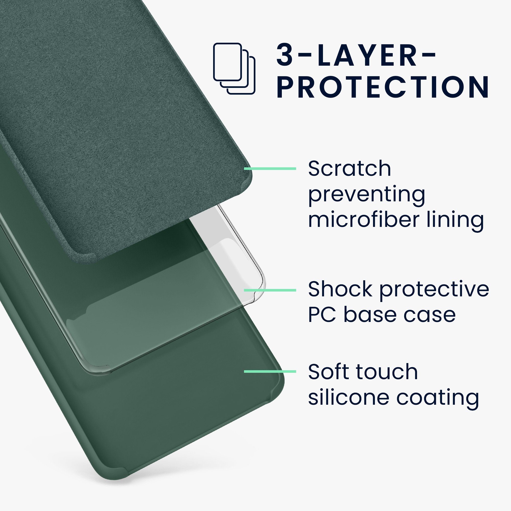 kwmobile Handyhülle Handyhülle für OnePlus Nord 2T 5G Hülle, Weiches Handy Silikon Case - Schutzhülle Cover