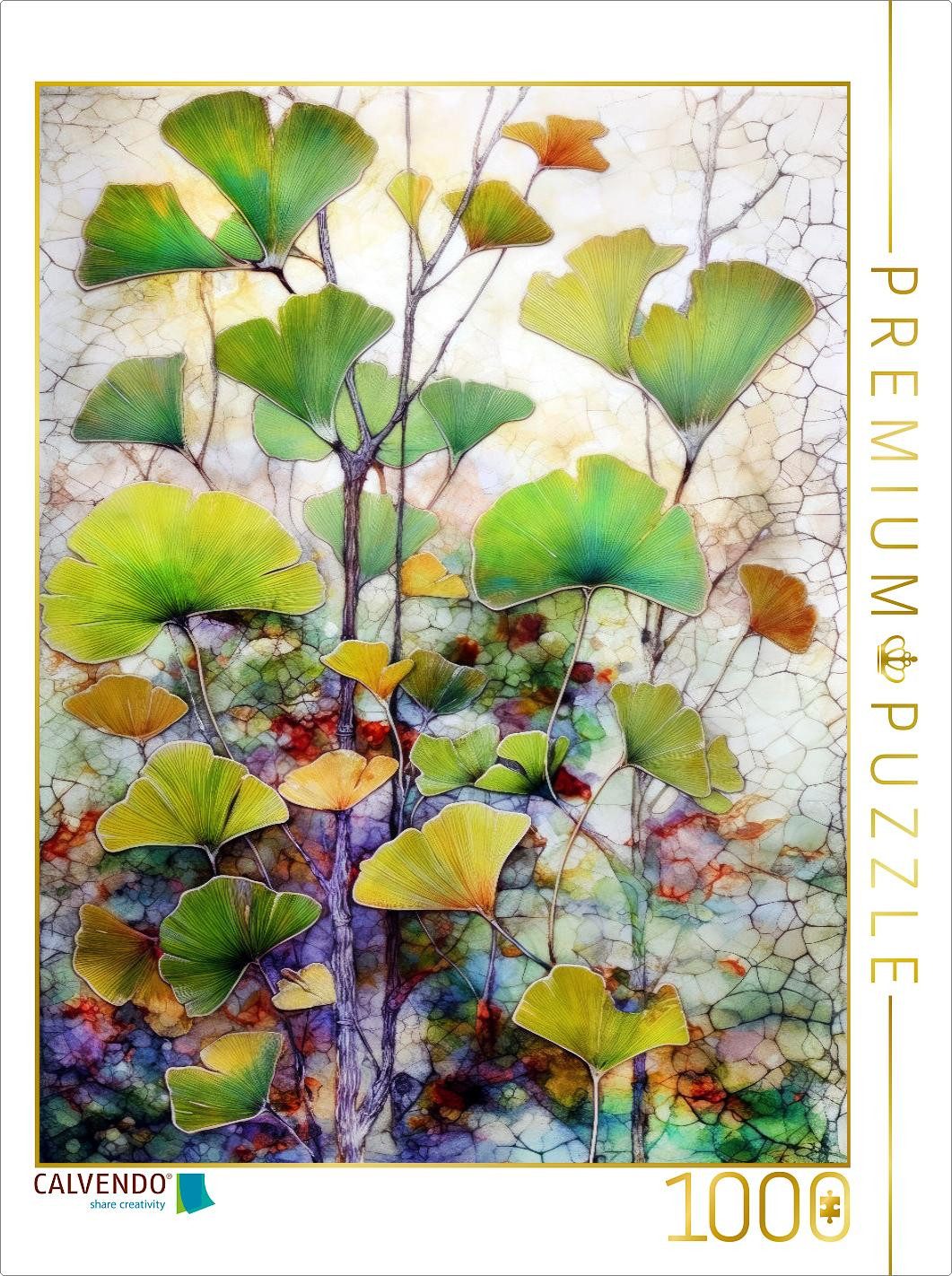 Puzzle CALVENDO Puzzle Eleganz der Naturblätter, 1000 Teile Lege-Größe 64x48