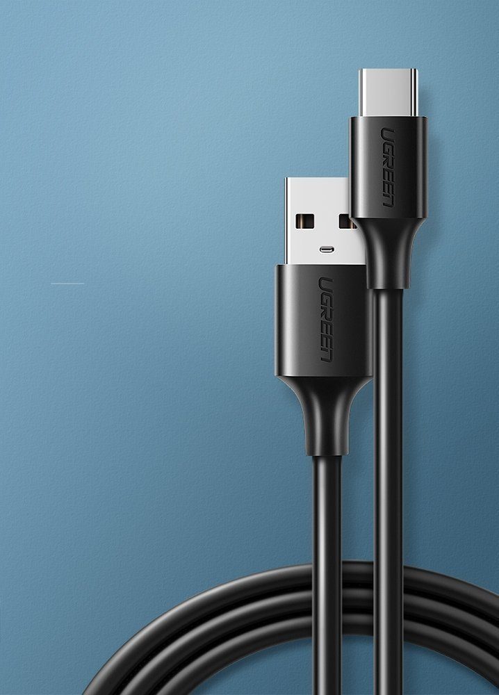 UGREEN Kabel USB - USB Typ-C 3A 3 Meter Datenkabel USB-C Ladeadapter schwarz USB-Kabel