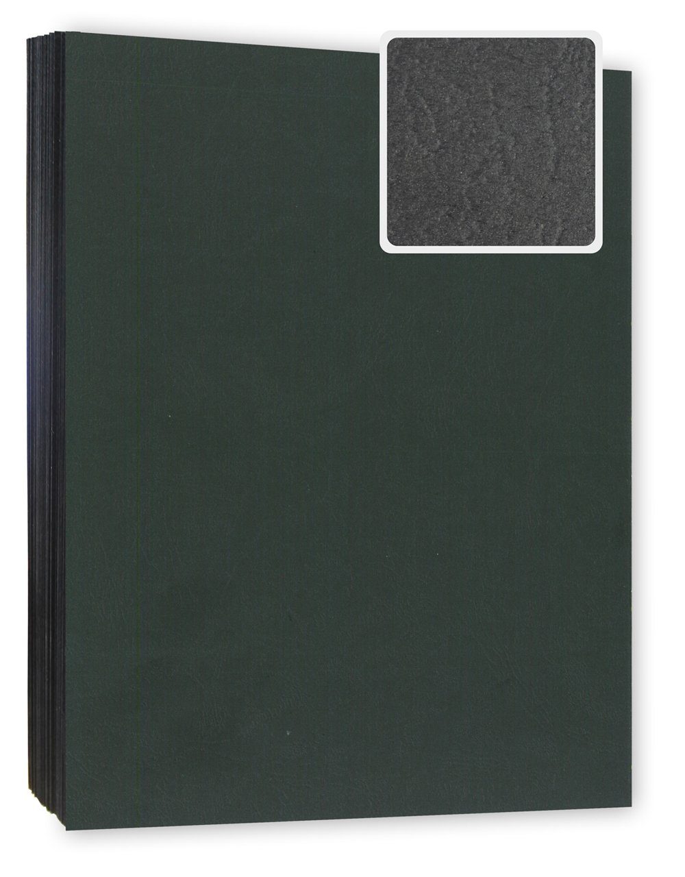 Kopierladen Berlin Papierkarton Bindekarton / Deckblatt, DIN A4 240 g/m², 100 Stück in Lederoptik schwarz