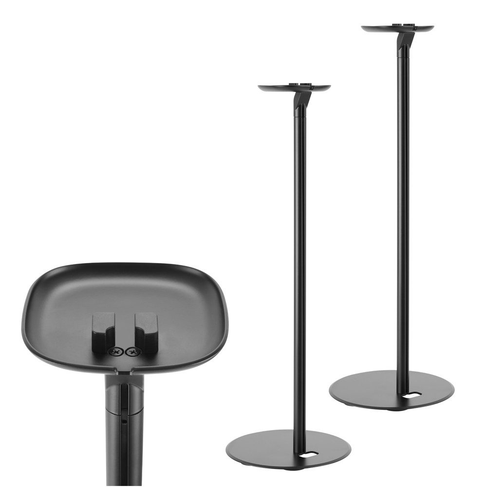 ARLI Lautsprecherständer Ständer für SONOS ONE / SL und Play 1 Lautsprecher, (inkl. Kabelmanagement, Befestigungsmaterial und Montageanleitung, 2 er Pack, Set)