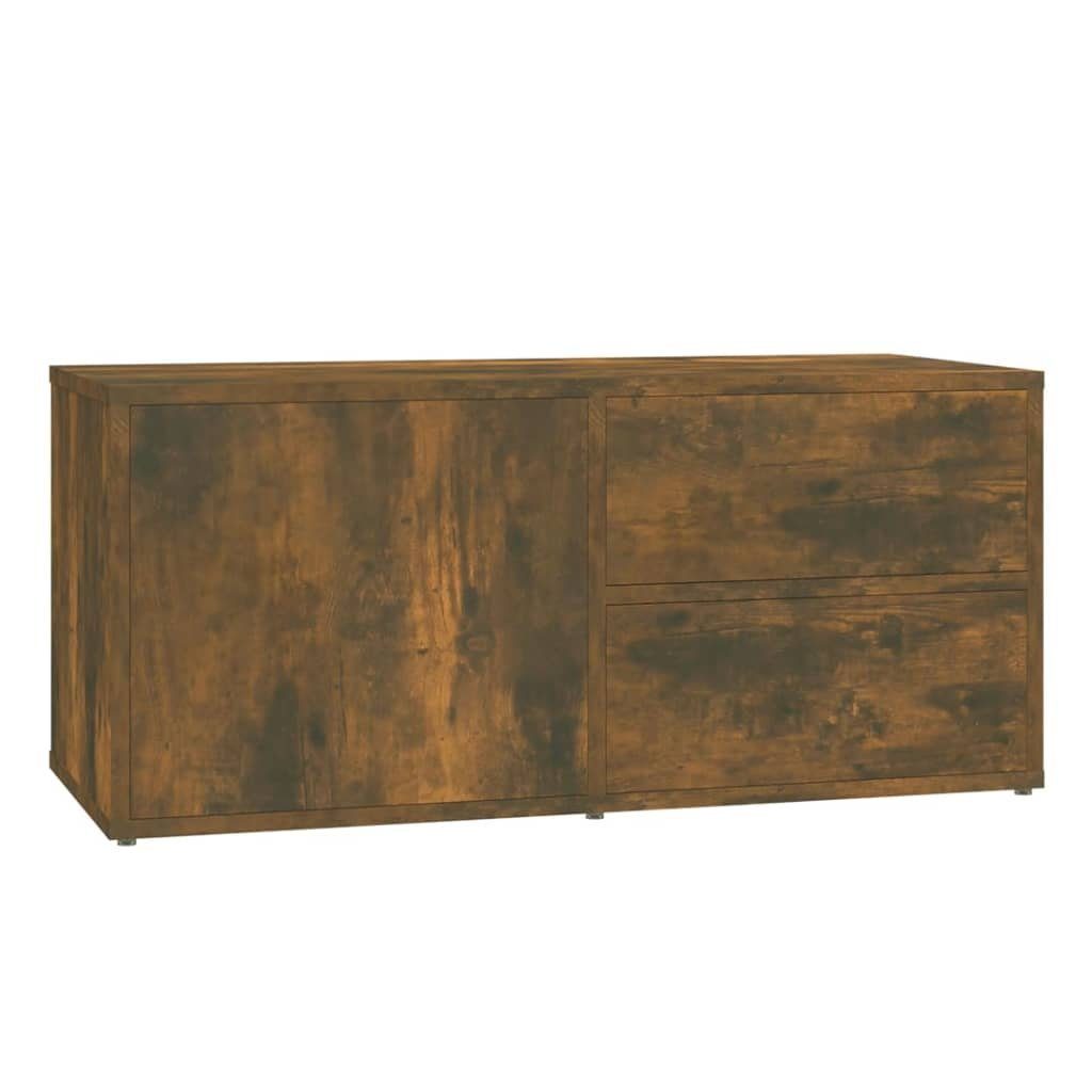 vidaXL Räuchereiche (1-St) Holzwerkstoff TV-Schrank cm TV-Schrank 80x34x36