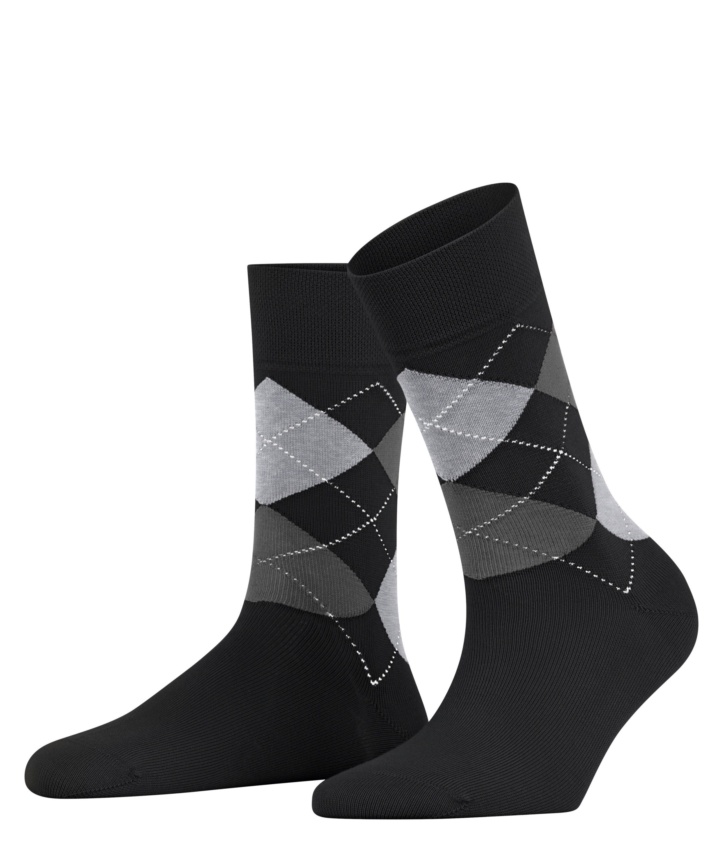 FALKE Socken Sensitive Argyle (1-Paar) black (3000) | Socken