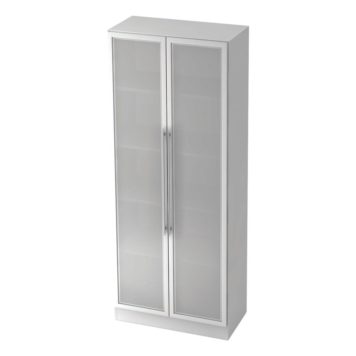 HAMMERBACHER Vitrine X-Line mit Relinggriffen aus Metall