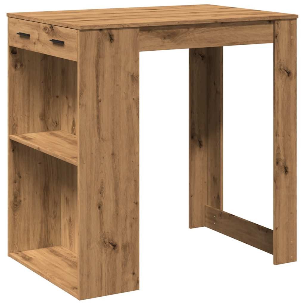 vidaXL Esstisch Bartisch Artisan-Eiche 102x70x103,5 cm Holzwerkstoff (1-St)