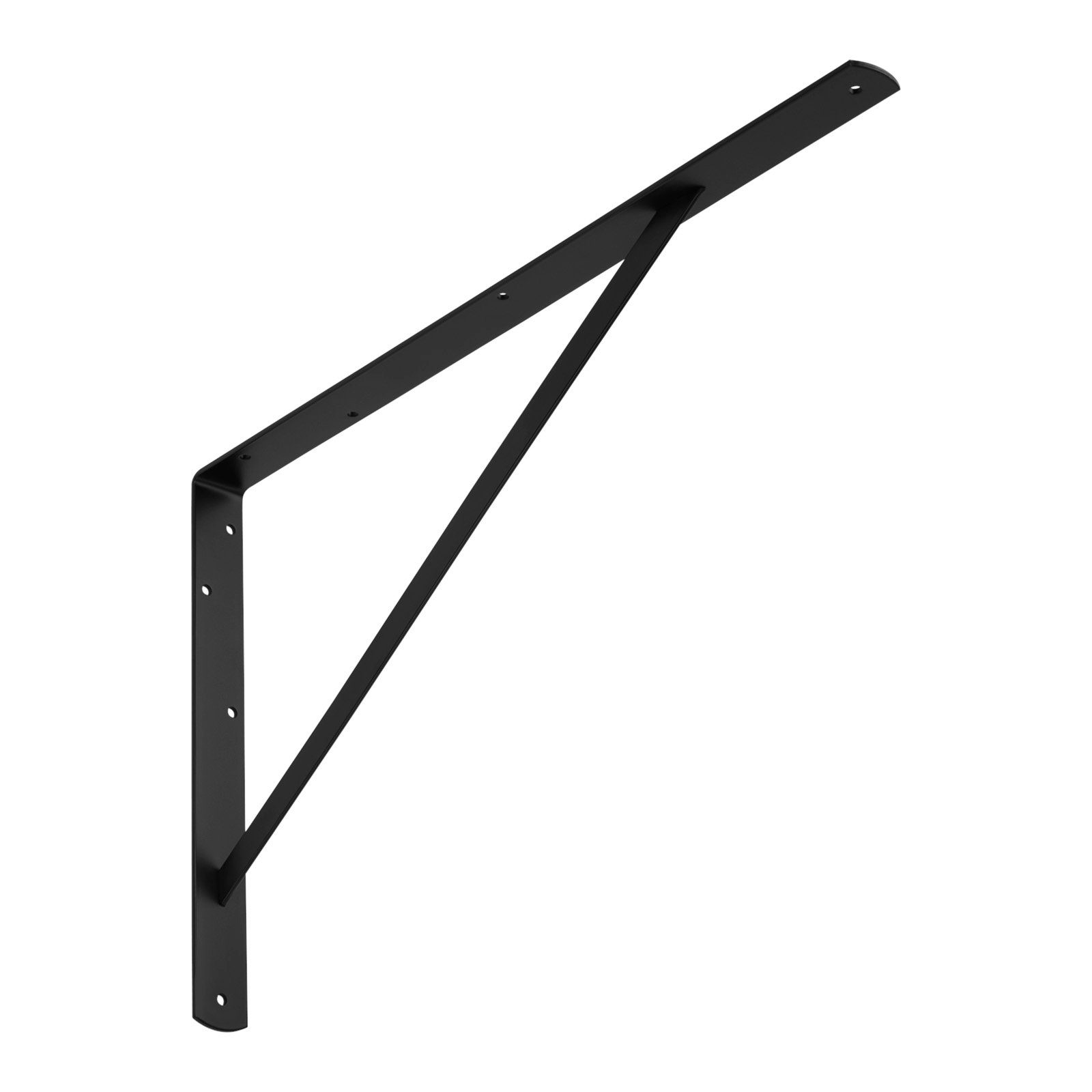SO-TECH® Wandregalhalter Regalkonsolen mit Querstrebe zur Stabilisierung, 1-tlg., 600 x 375 x 40 mm, schwarz, pulverbeschichtet