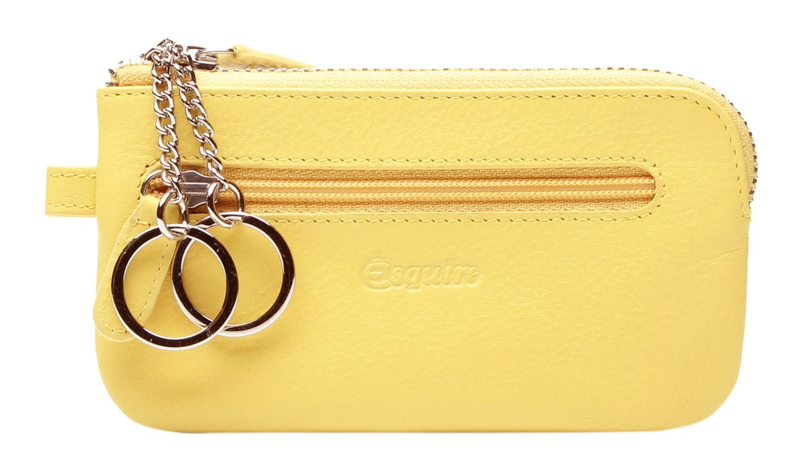 Esquire Schlüsseltasche Key Case with Zip, aus echtem Leder