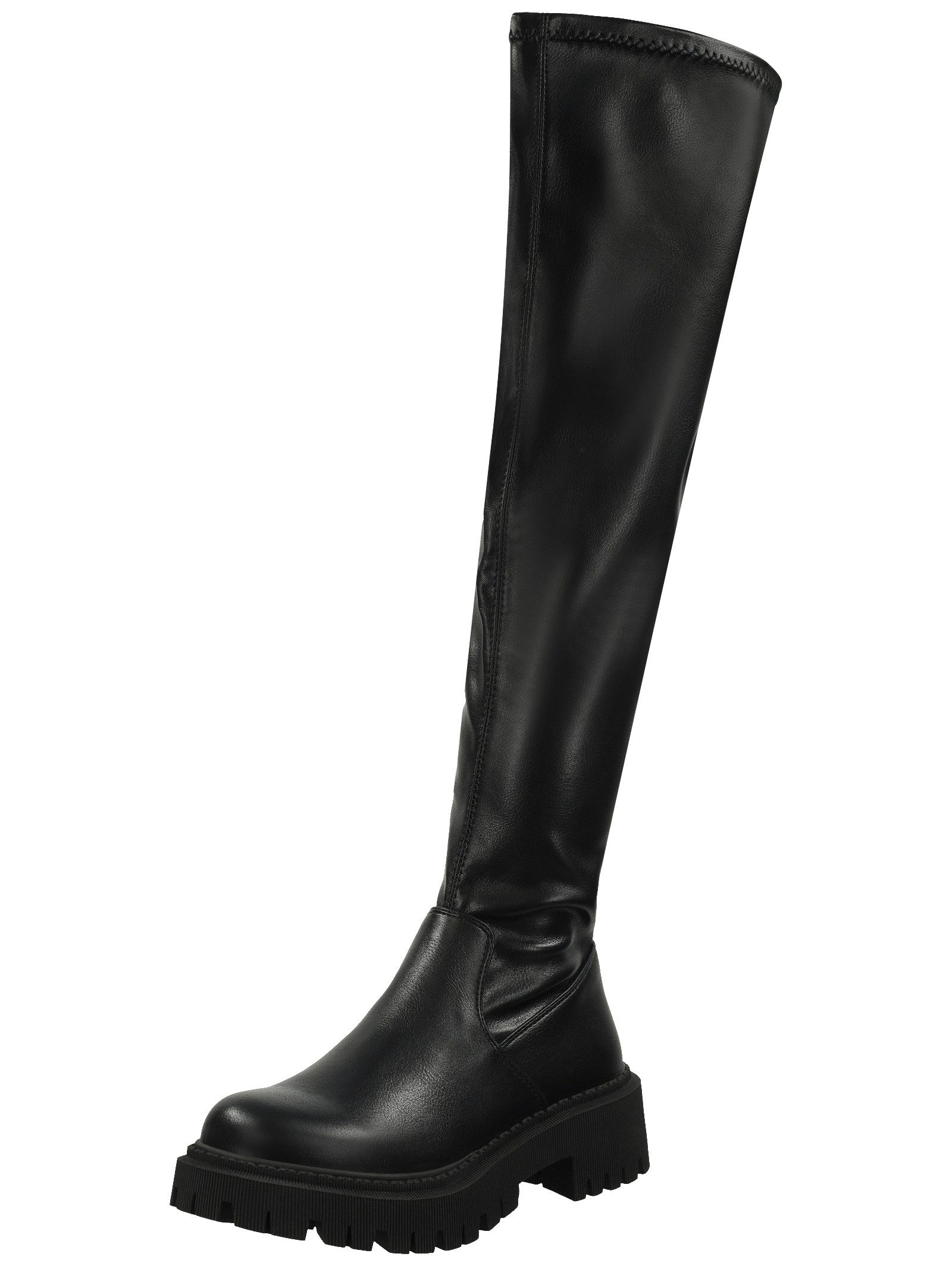 Bullboxer Stiefel Lederimitat . Overkneestiefel