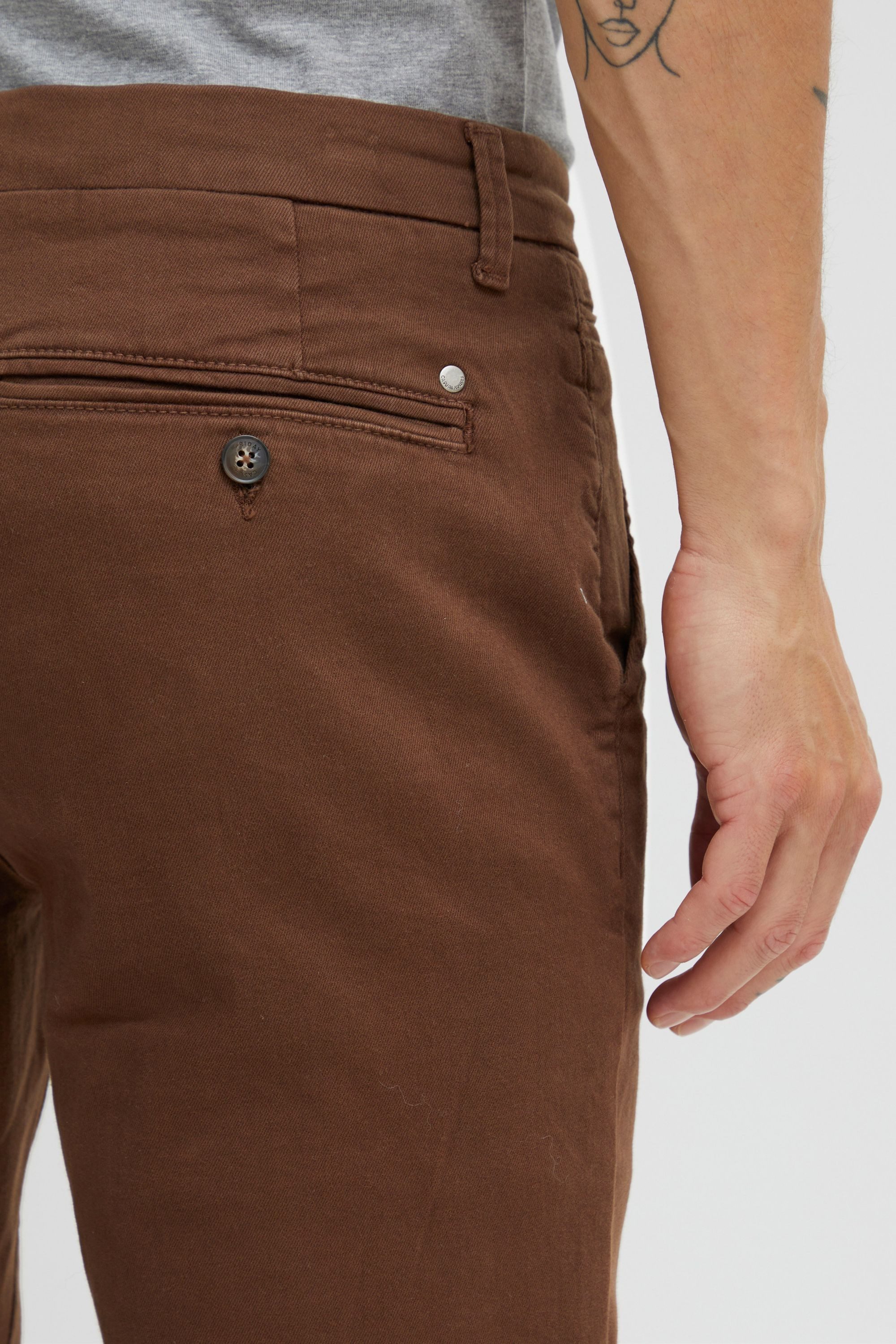 Casual Friday Chinohose CFPhil Klassische Stoffhose mit Gürtelschlaufen - Slim Fit