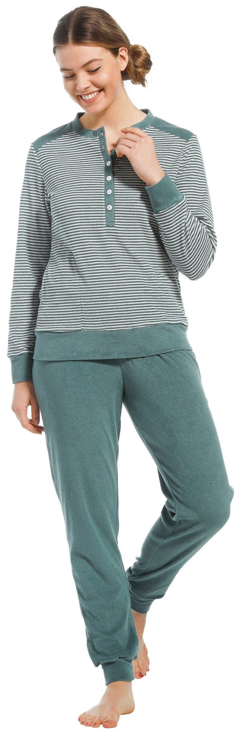 Pastunette Pyjama Warmer Pastunette Damen Frottee Schlafanzug (2 tlg) auch günstig online kaufen