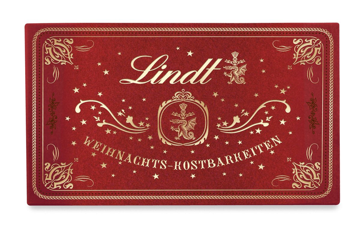 LINDT Schokolade Weihnachts-Kostbarkeiten Samtpralinés Schokolade Praline Geschenk 200g, 1 x 200 g, 1 St.