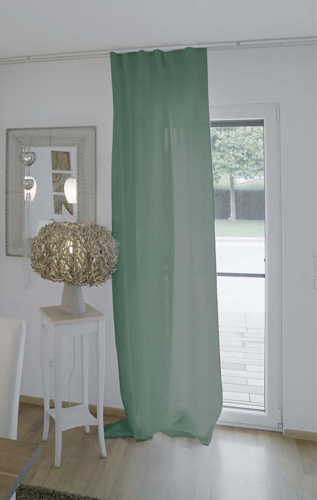 beties Gardine Leinen (1 St), verdeckte Schlaufen, halbtransparent, Leinen, mit verdeckten Schlaufen und Tunneldurchzug