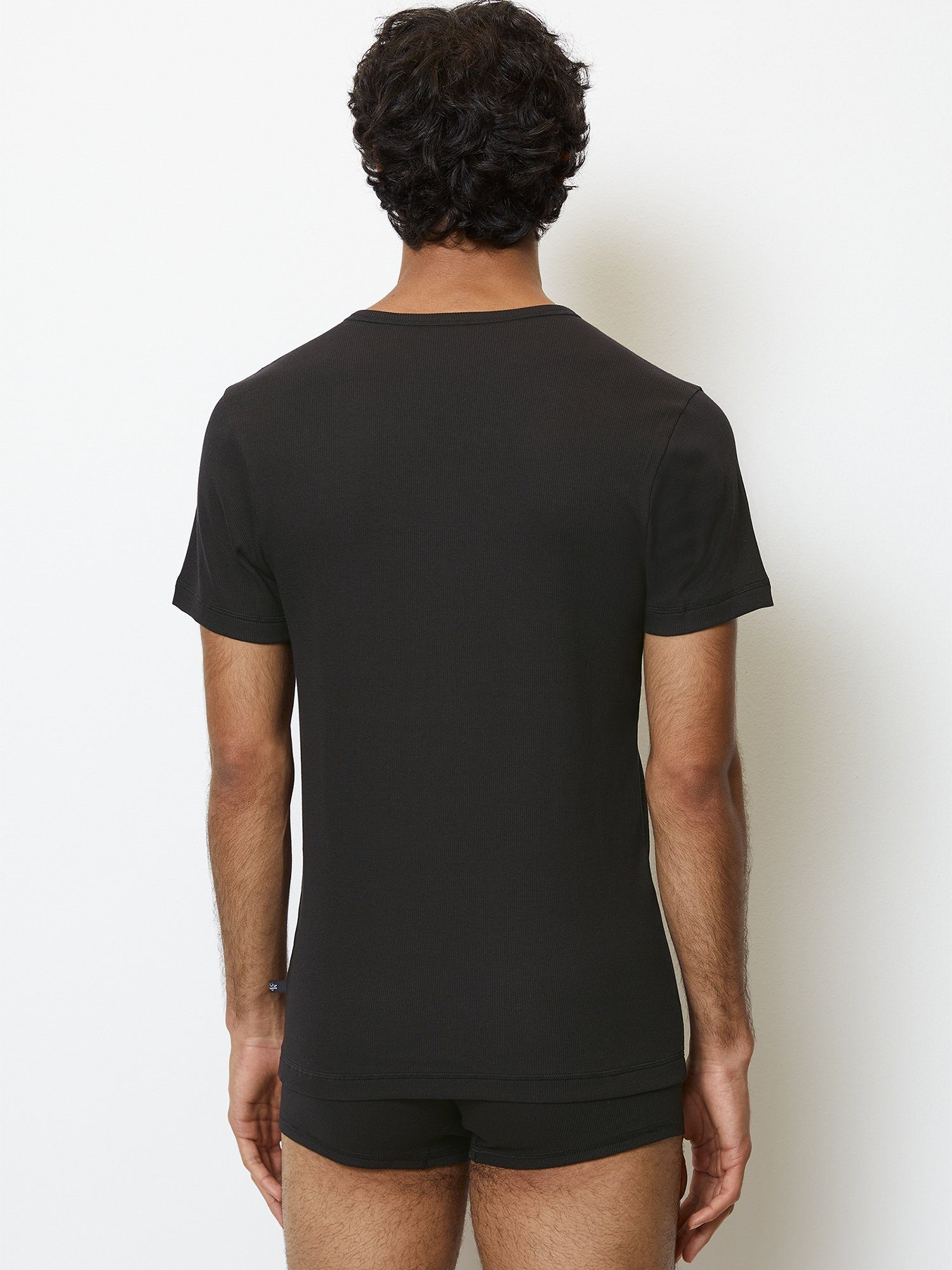 Marc O'Polo T-Shirt Iconic Rib (2-tlg) unterziehshirt unterhemd kurzarm