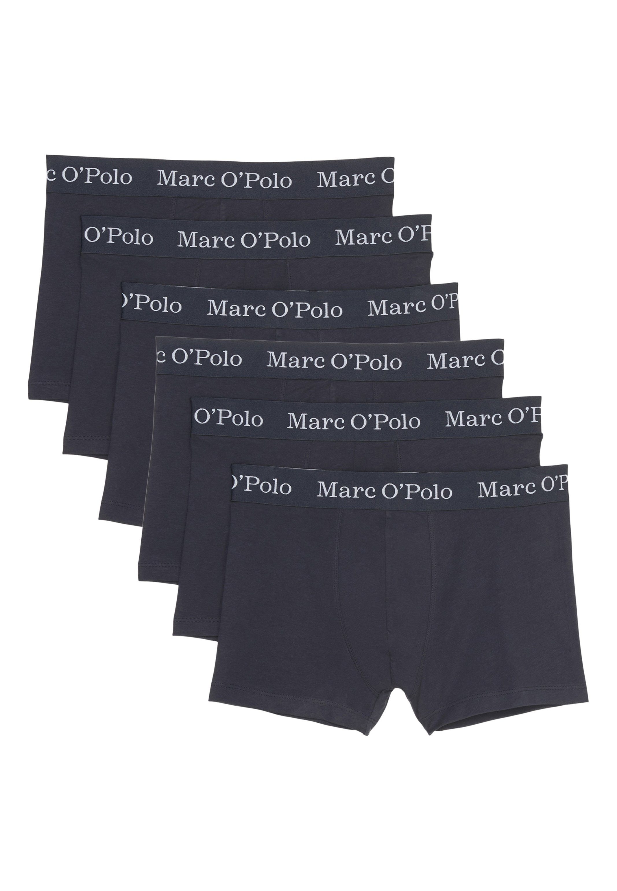 Baumwolle - Organic Boxer - Cotton Ohne Short Retro Retro Pant Dark Eingriff - Pack (Spar-Set, 6-St) Elements Navy 6er / Marc O'Polo