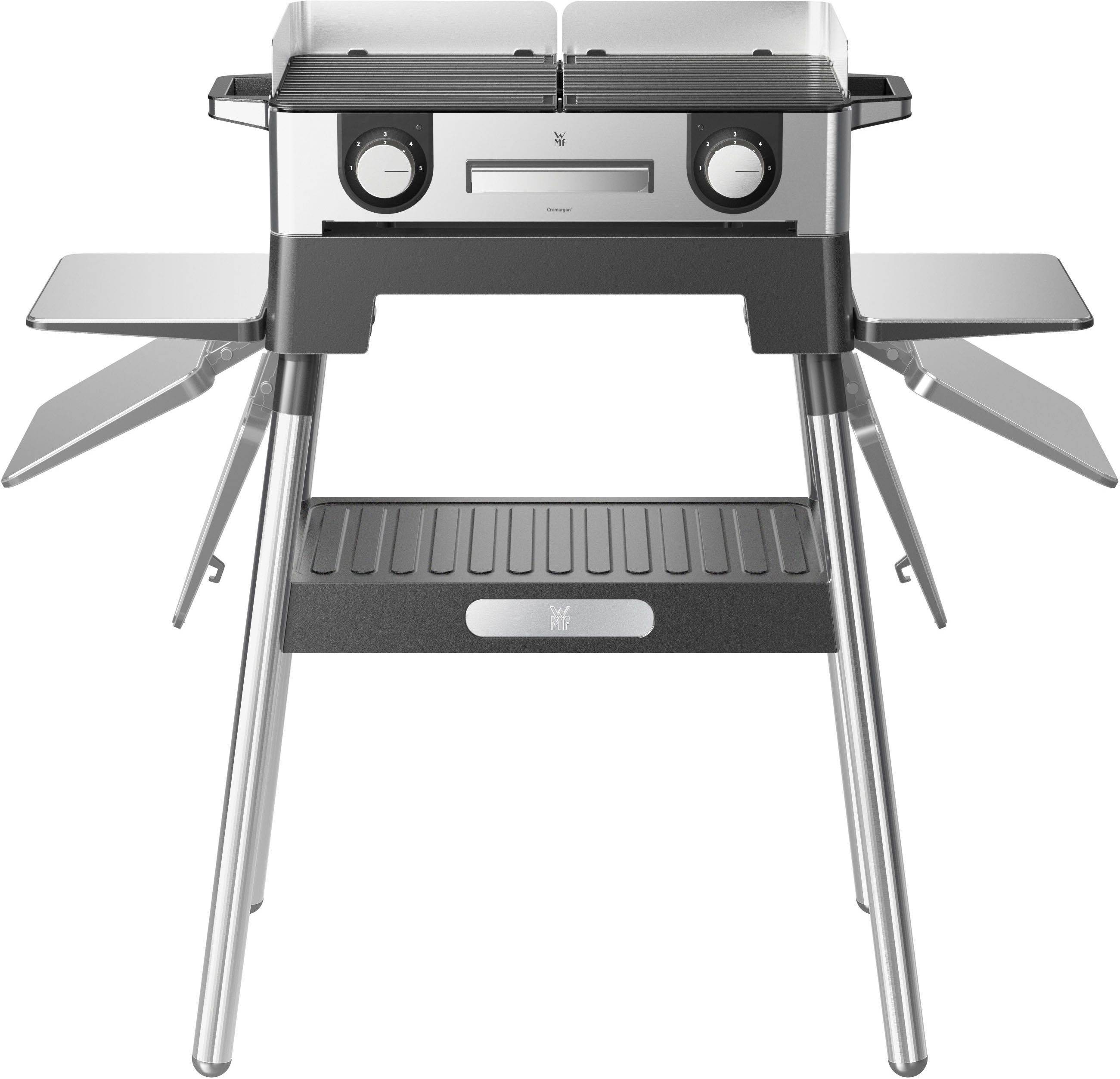 WMF Standgrill Lono Master, inkl. Standfuß, 2400 W, antihaftbeschichtete Aluminium-Gussplatten, Outdoor geeignet