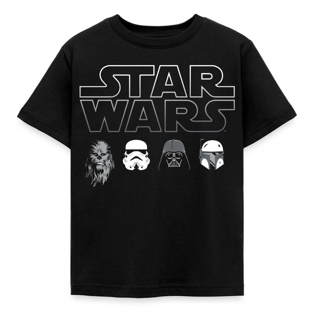 Spreadshirt T-Shirt Star Wars Chewbacca Stormtrooper Darth Vader Kinder T-Shirt (1-tlg)