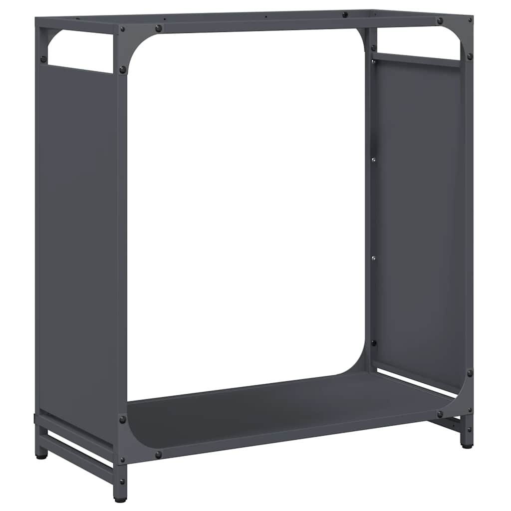 vidaXL Kaminholzregal Brennholzregal Anthrazit 60x28x65 cm Kaltgewalzter Stahl