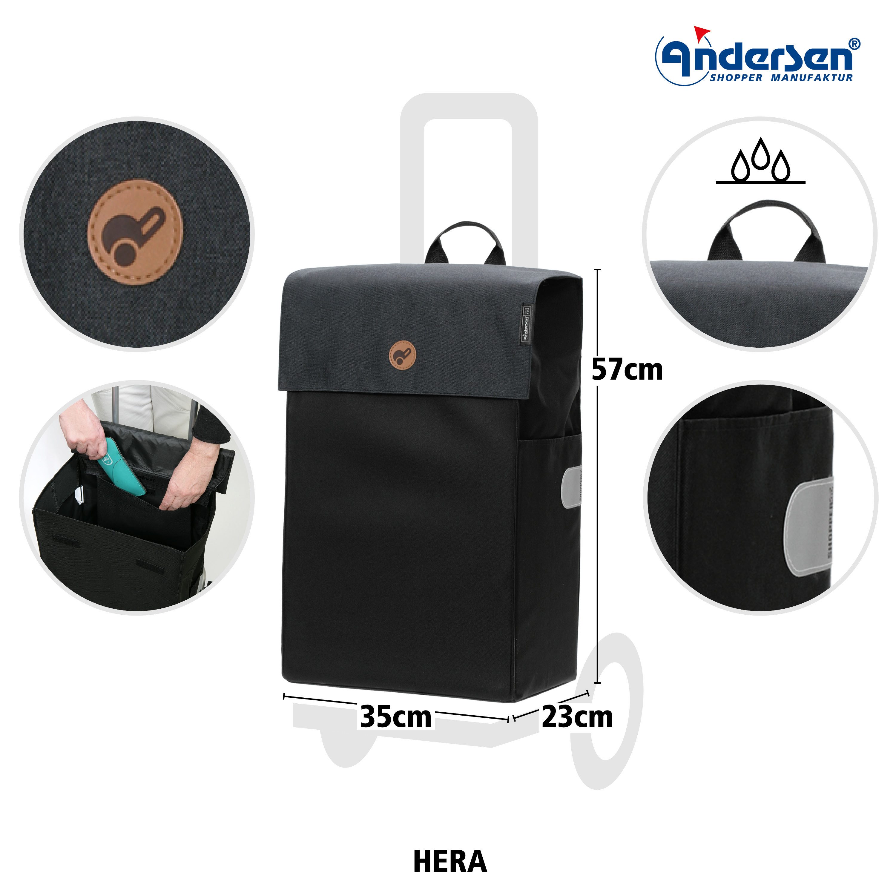 Andersen Einkaufstrolley Andersen Shopper Tasche Hera günstig online kaufen