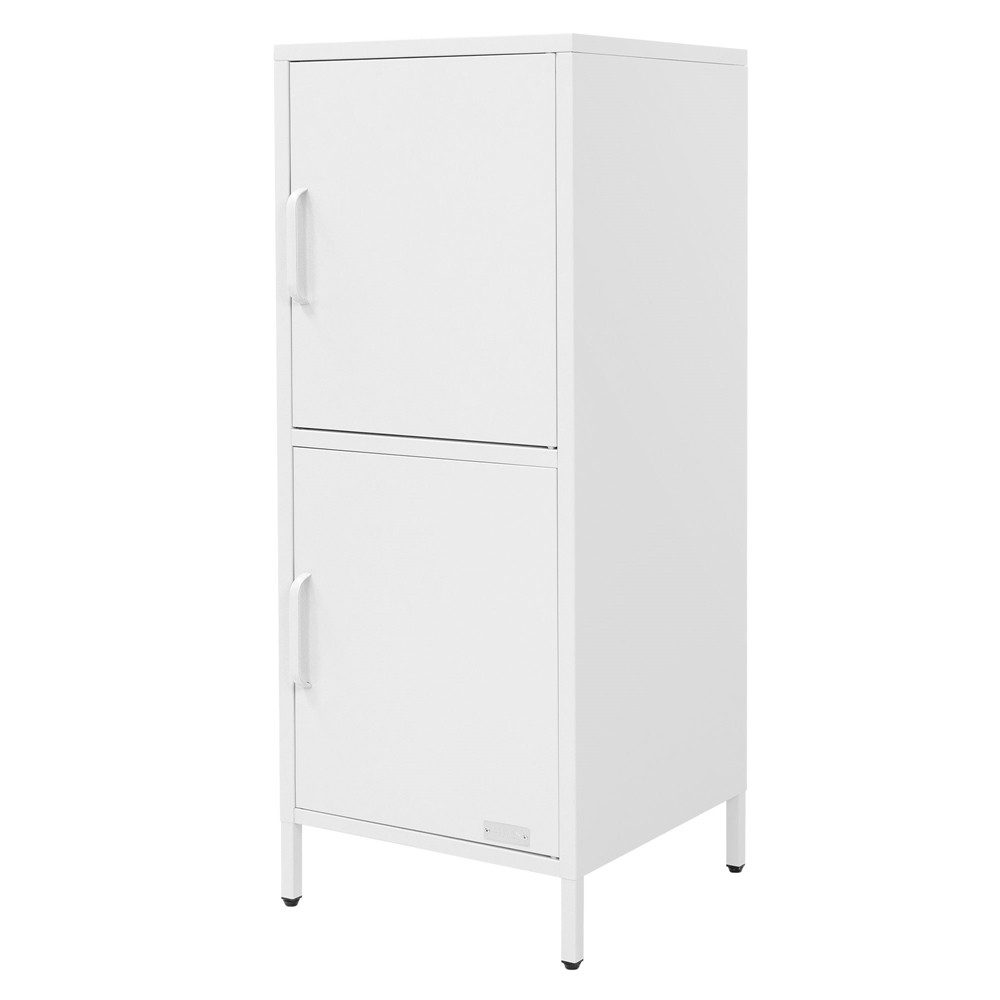ML-DESIGN Aktenschrank Metallschrank Aufbewahrungsschrank Mehrzweckschrank Werkzeugschrank Stahl Lagerschrank Büroschrank mit 2 Türen & verstellbaren Regalböden
