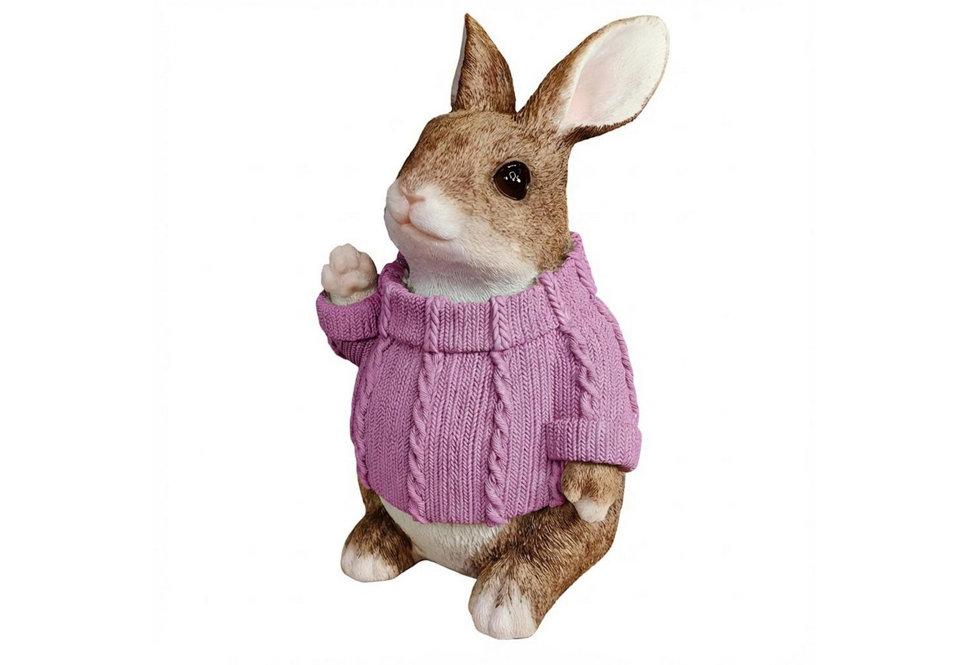 colourliving Osterfigur Deko-Hase XL im Pullover – Große Osterhasen-Figur sitzend (1 St), 6 verschiedene Farben und Varianten auswählbar