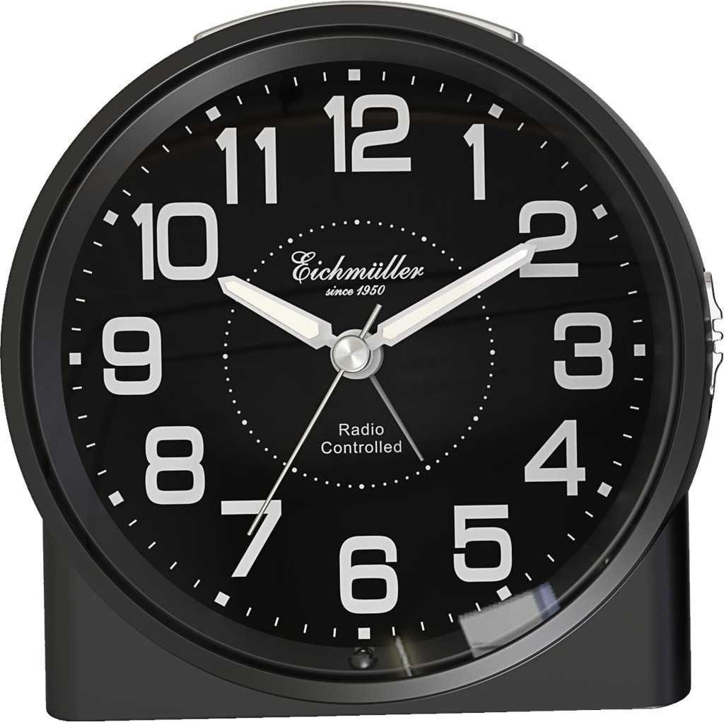 Eichmüller Funkwecker 9890-09 – Schwarzer analoger Wecker mit präziser Funk günstig online kaufen