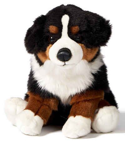 Uni-Toys Kuscheltier Berner Sennenhund, sitzend - 25 cm (Höhe) - Plüsch-Hund - Plüschtier, zu 100 % recyceltes Füllmaterial