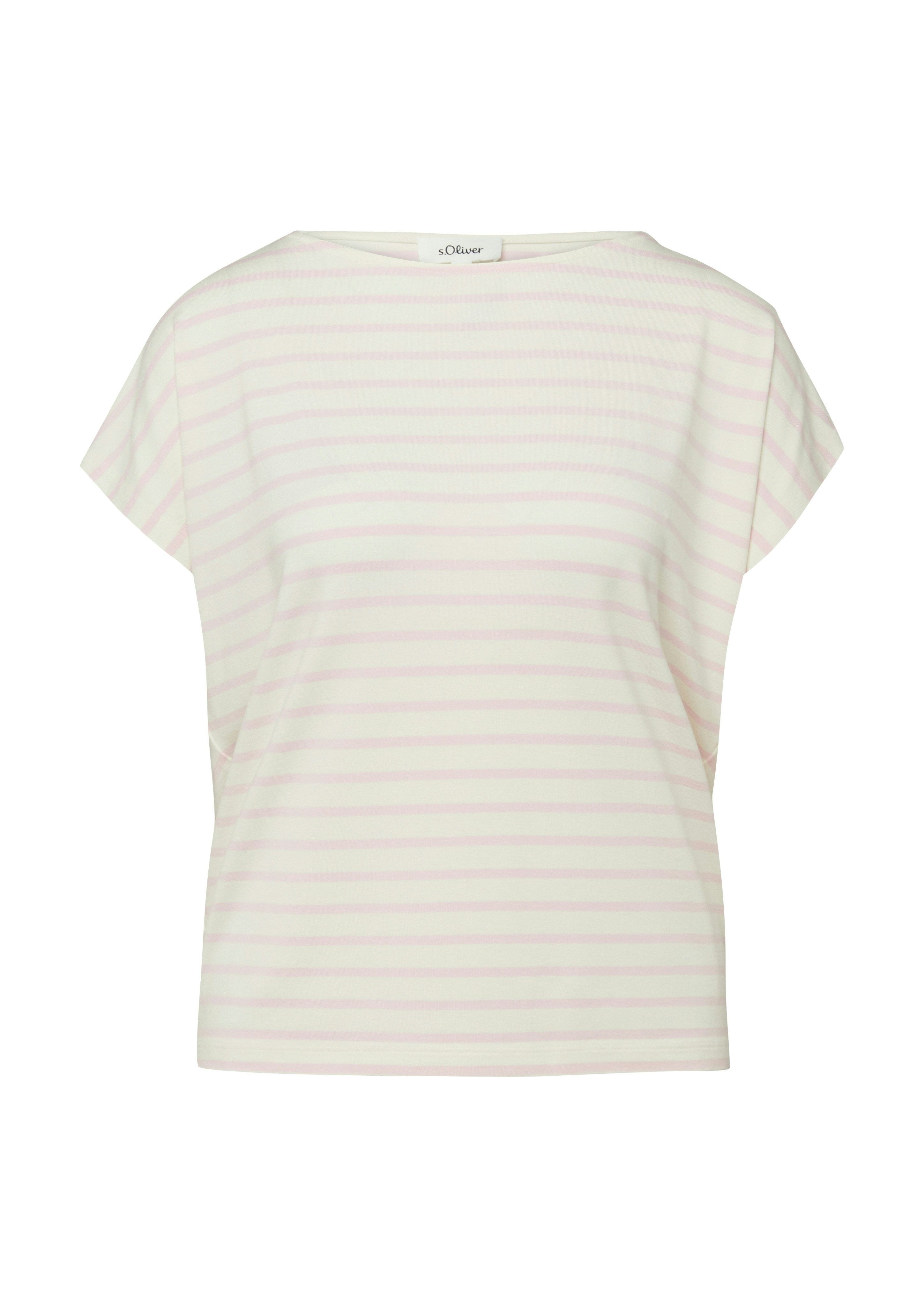 s.Oliver Kurzarmshirt Sommershirt mit grafischem Muster – Bild 4 von 4