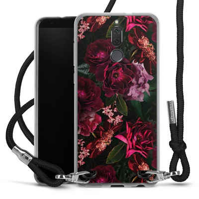 DeinDesign Handyhülle »Rose Blumen Blume Dark Red and Pink Flowers«, Huawei Mate 10 lite Handykette Hülle mit Band Case zum Umhängen
