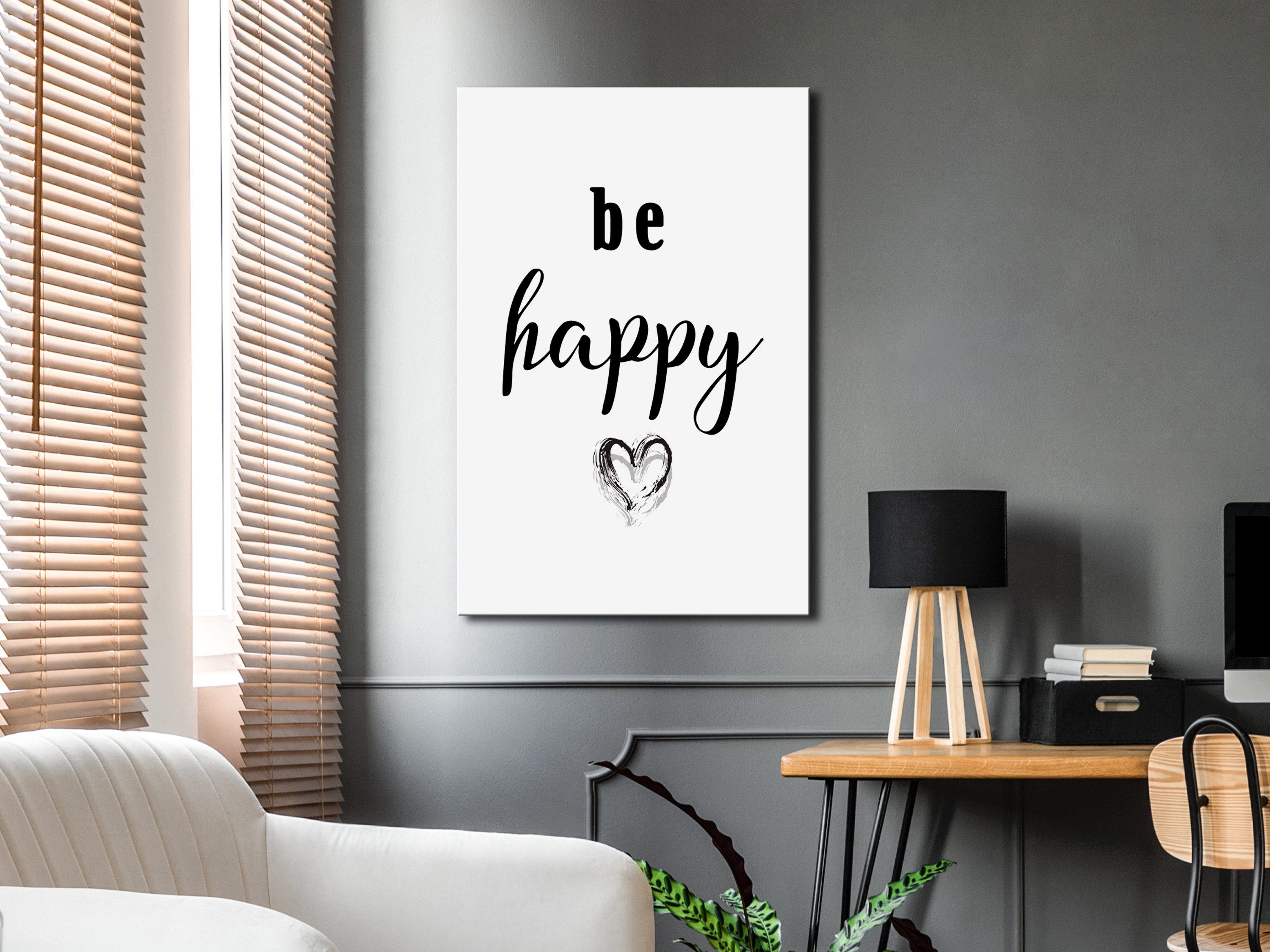 Artgeist Wandbild Be Happy (1 Part) Vertical