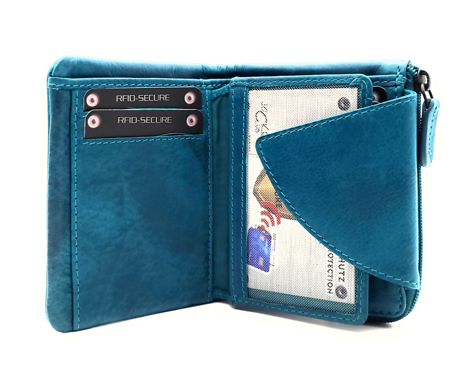 JOCKEY CLUB Mini Geldbörse kleines echt Leder Portemonnaie, Geldbeutel mit günstig online kaufen